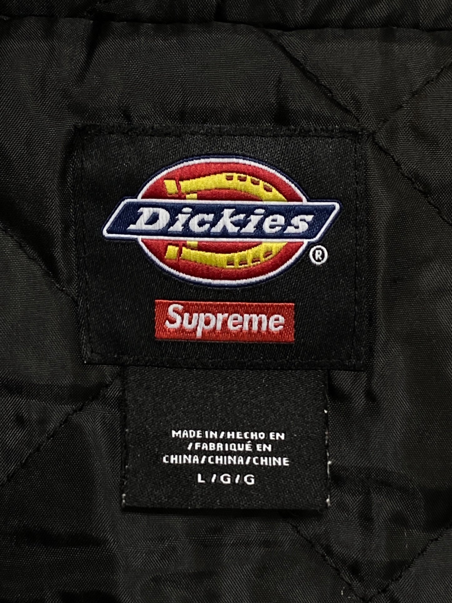 [Pre-owned] SUPREME Quilted Lined Zip Up Hooded Sweatshirt