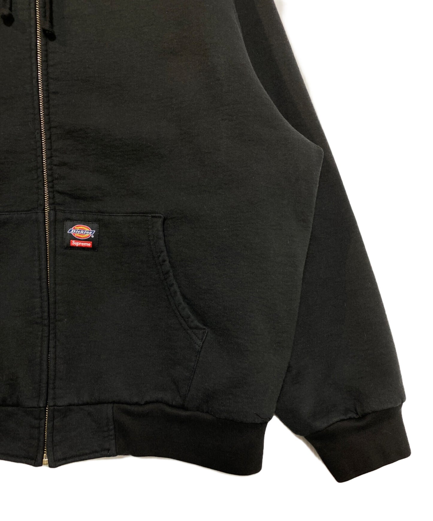 [Pre-owned] SUPREME Quilted Lined Zip Up Hooded Sweatshirt