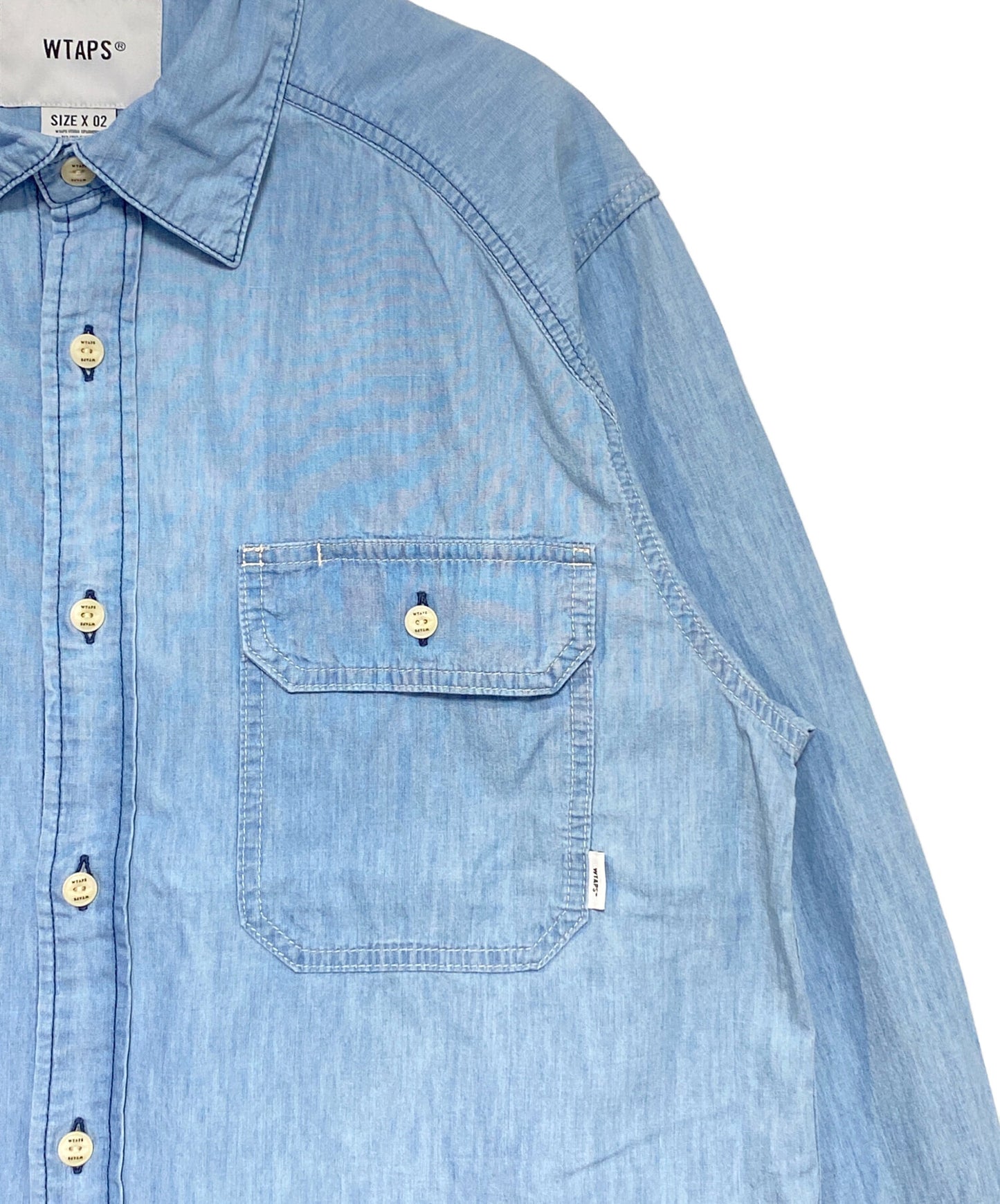 [Pre-owned] WTAPS CB / LS / COTTON. CHAMBRAY 242WVDT-SHM02