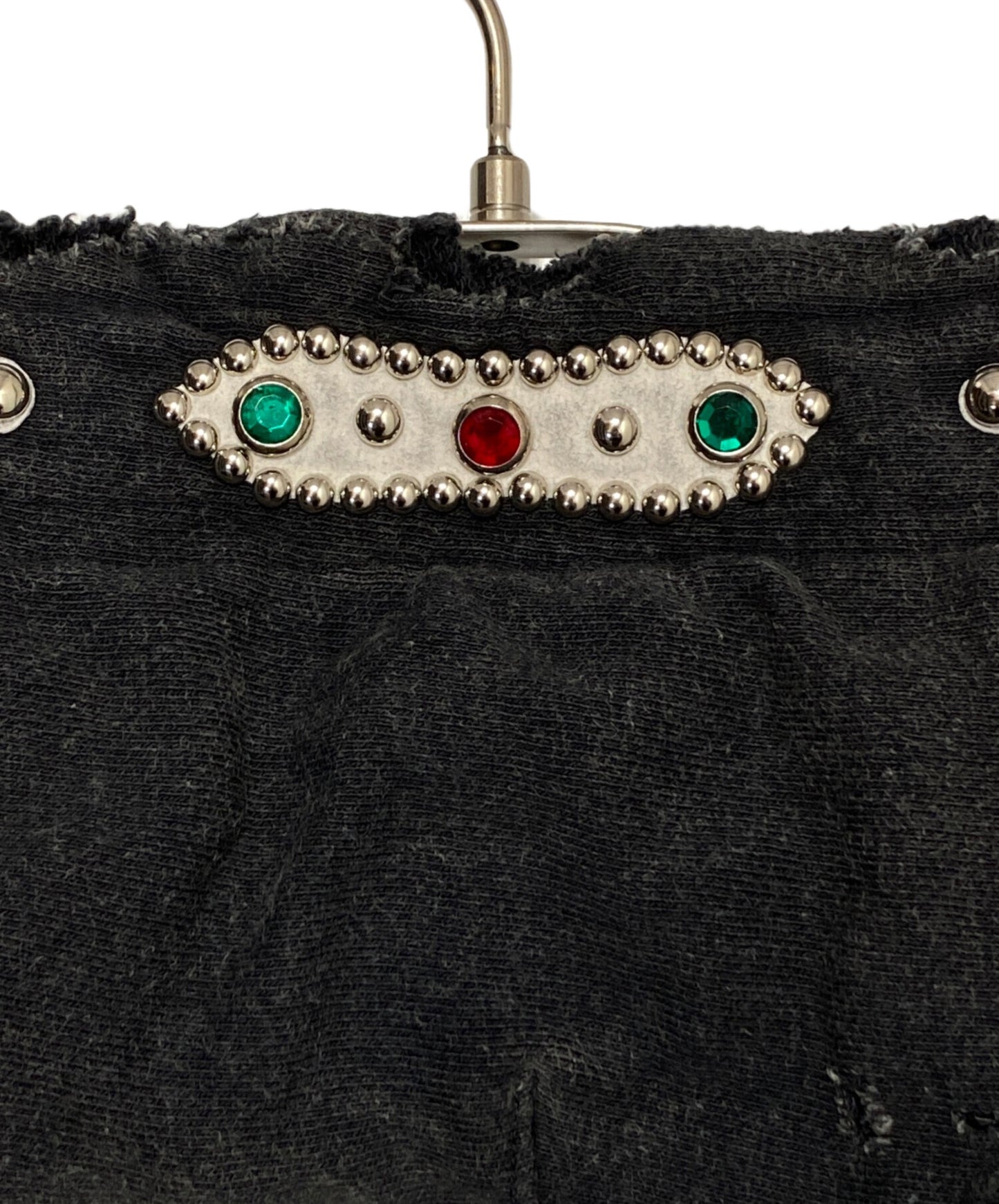 [Pre-owned] KAPITAL Lined Fur Thriller Damage Hooded Sweatshirt (Studded Remake) K2411LC136