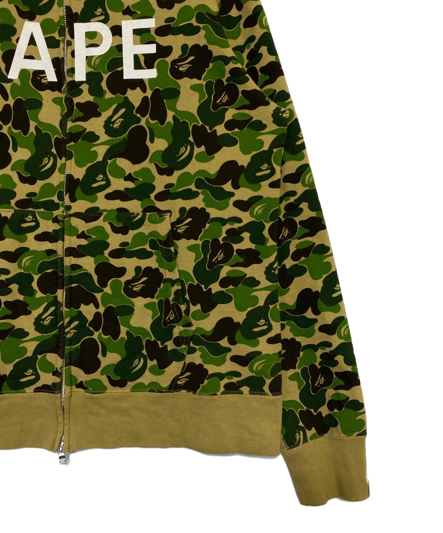 [Pre-owned] A BATHING APE abc camo zip parka 001zpi301022m