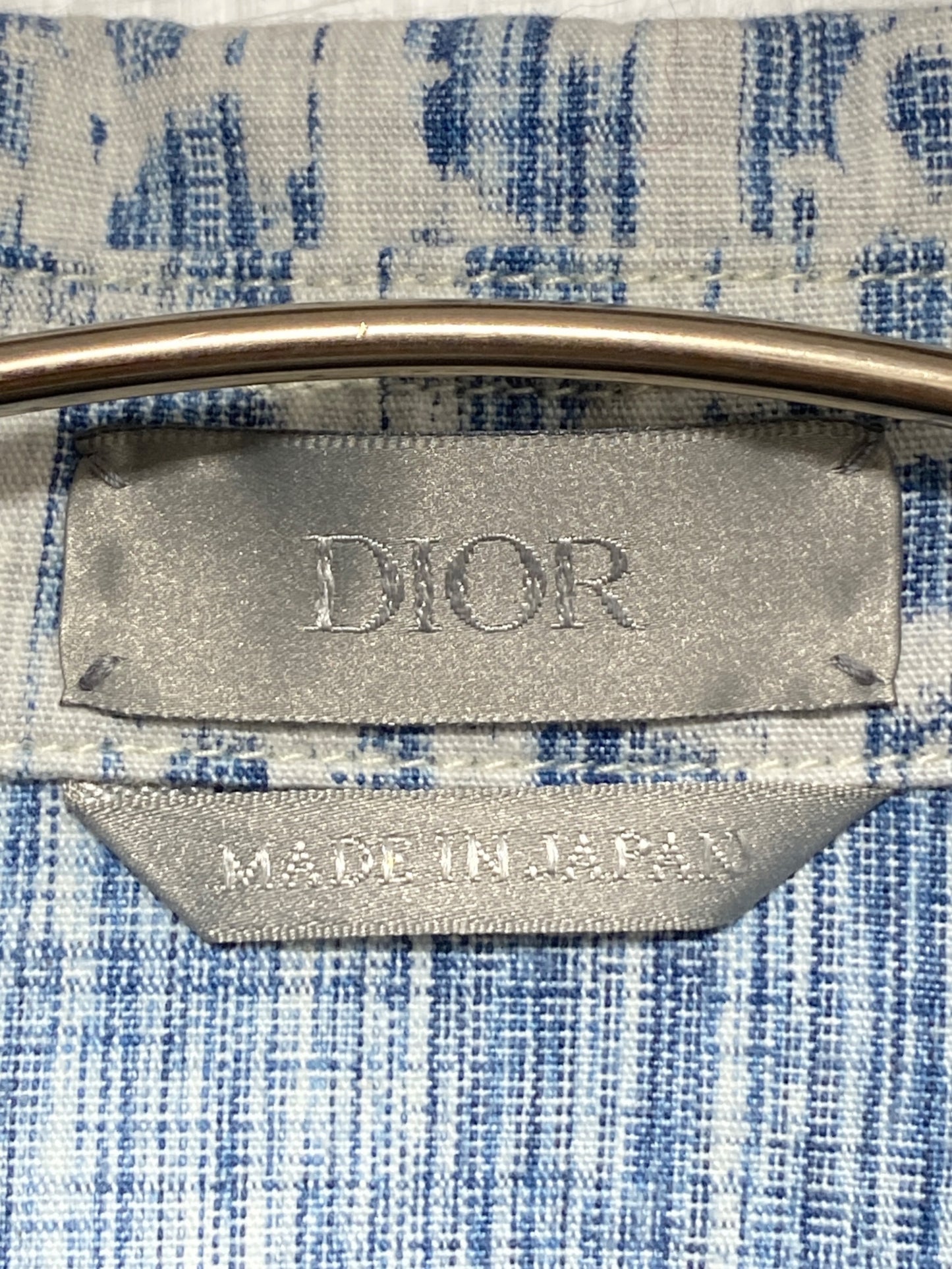 [Pre-owned] Dior Oblique Cotton Denim Shirt 013D585BY989