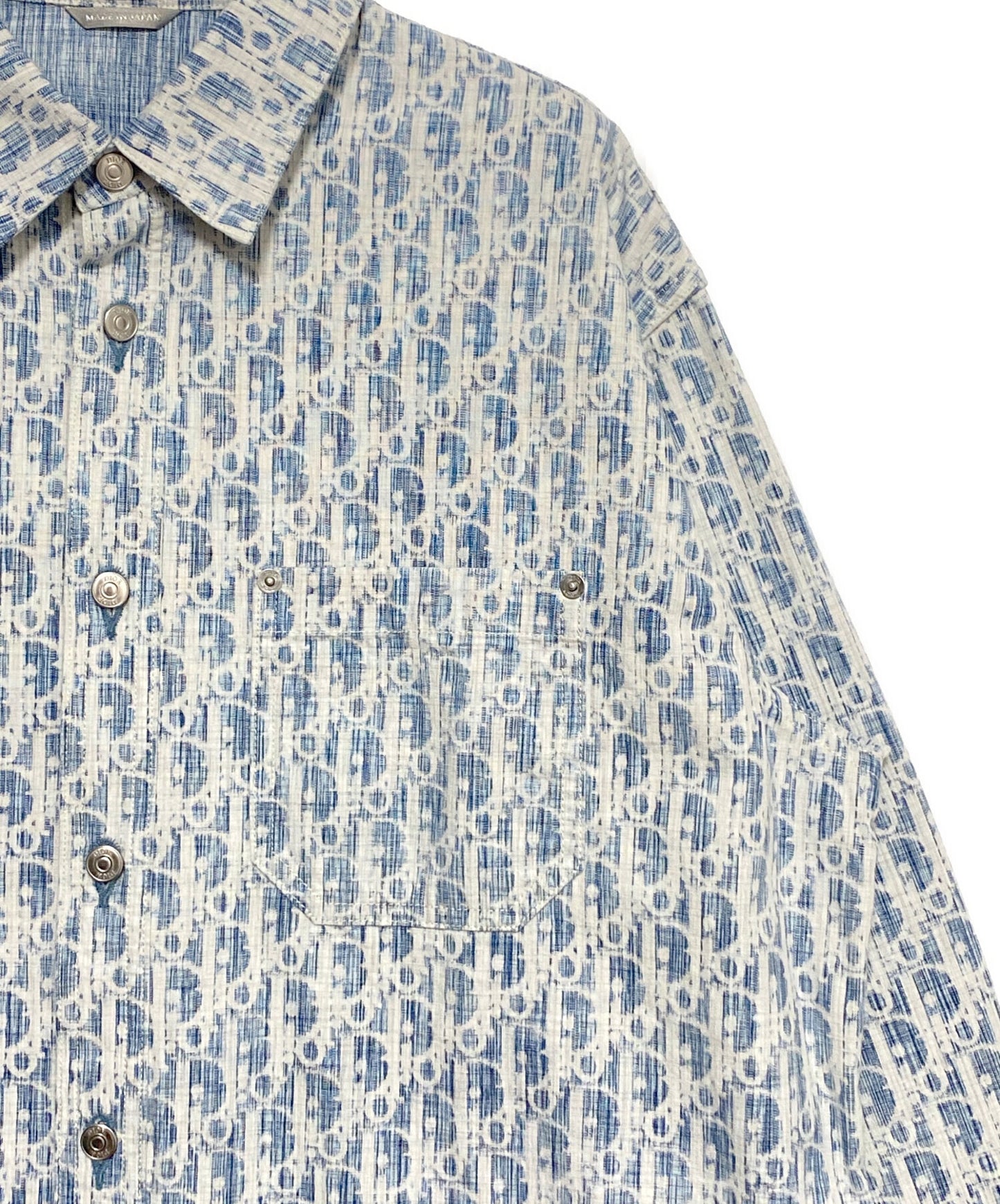 [Pre-owned] Dior Oblique Cotton Denim Shirt 013D585BY989