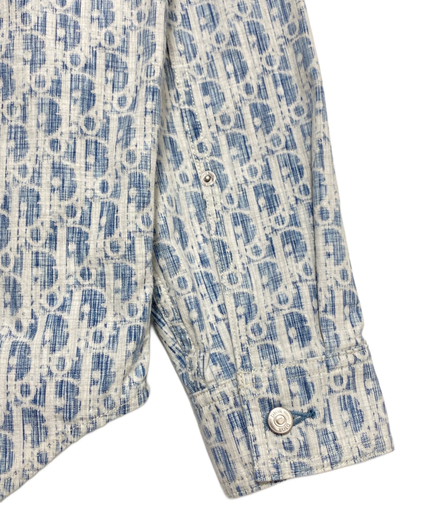 [Pre-owned] Dior Oblique Cotton Denim Shirt 013D585BY989