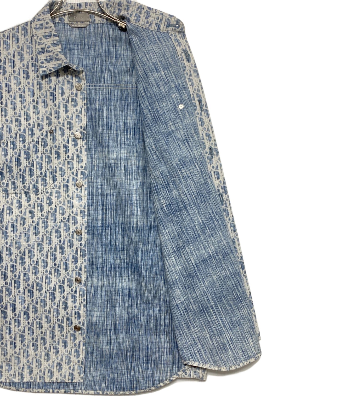[Pre-owned] Dior Oblique Cotton Denim Shirt 013D585BY989