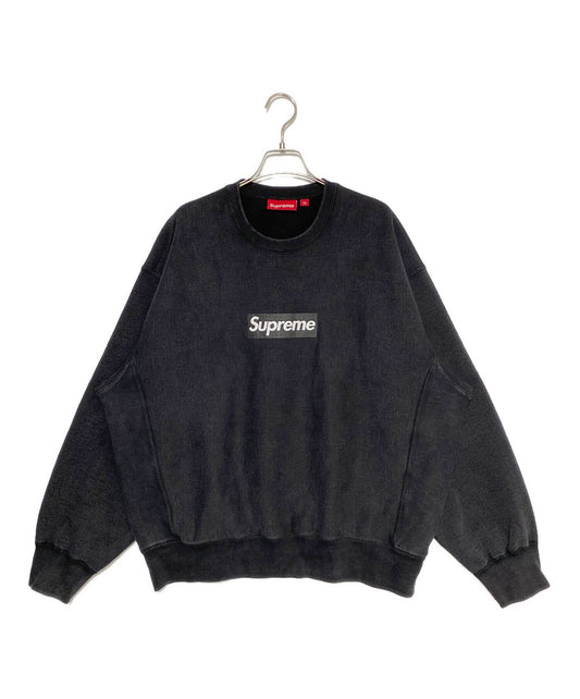 [Pre-owned] SUPREME Washed Box Logo Crewneck
