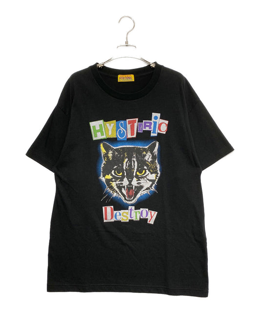 [Pre-owned] Hysteric Glamour CAT SCRATCH FEVER Oversize Tee ( Cat Scratch Fever Oversize T-Shirt ) 01241CT10