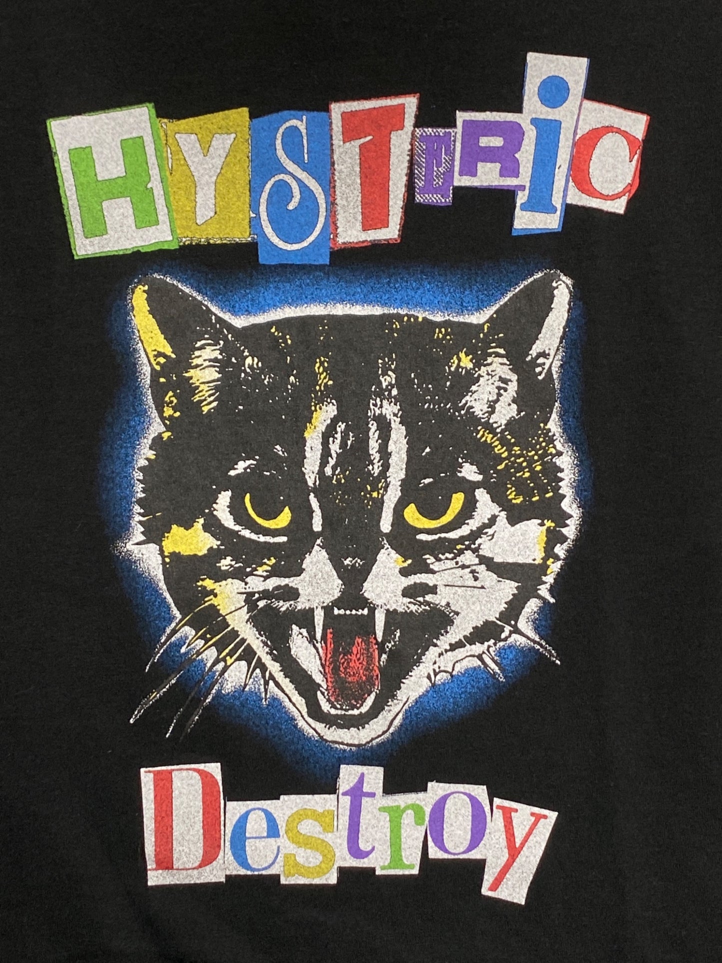 [Pre-owned] Hysteric Glamour CAT SCRATCH FEVER Oversize Tee ( Cat Scratch Fever Oversize T-Shirt ) 01241CT10