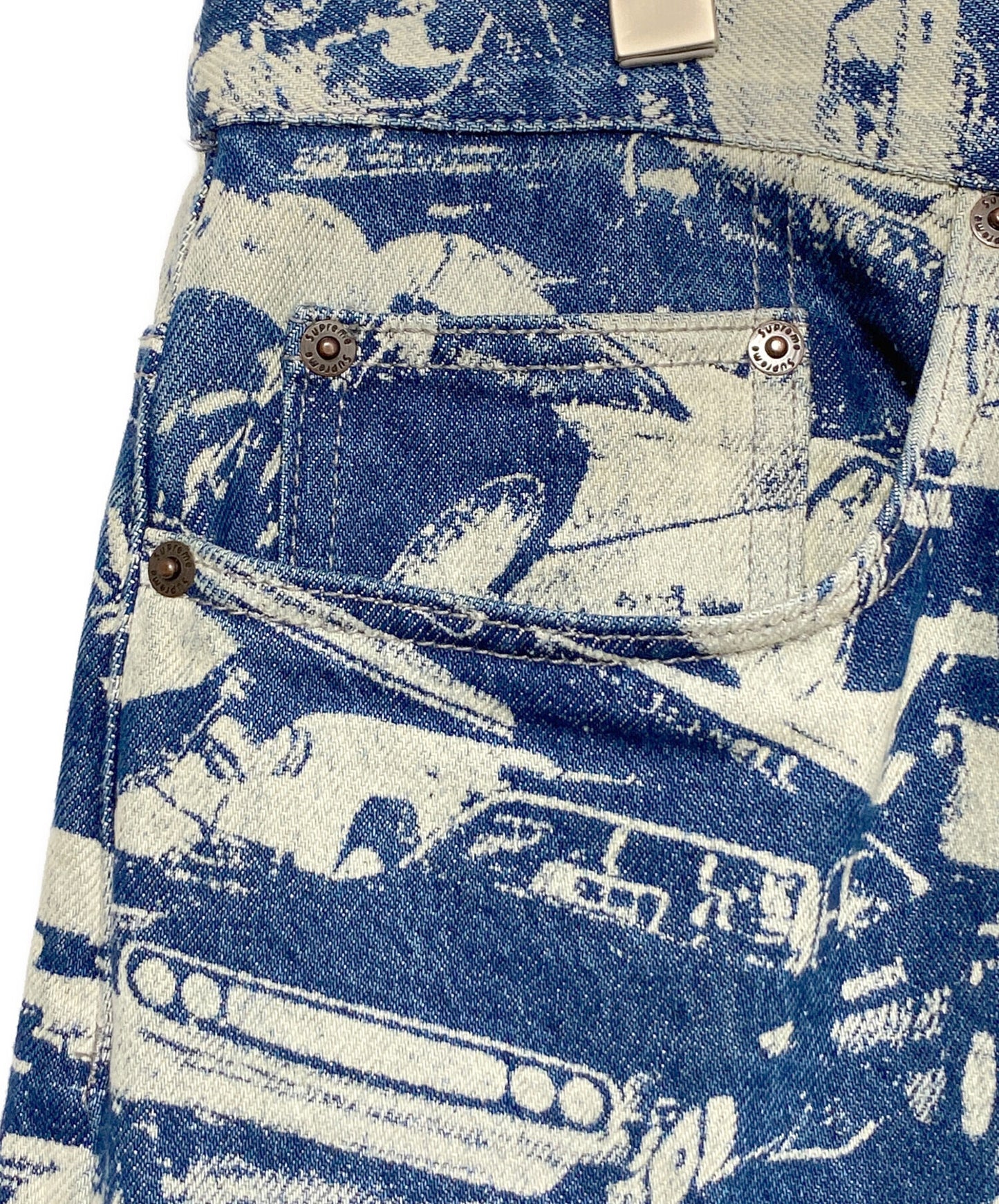 [Pre-owned] SUPREME CARS BAGGY JEANS ( Cars baggy jeans )