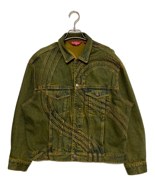 [Pre-owned] SUPREME S Logo Denim Trucker Jacket