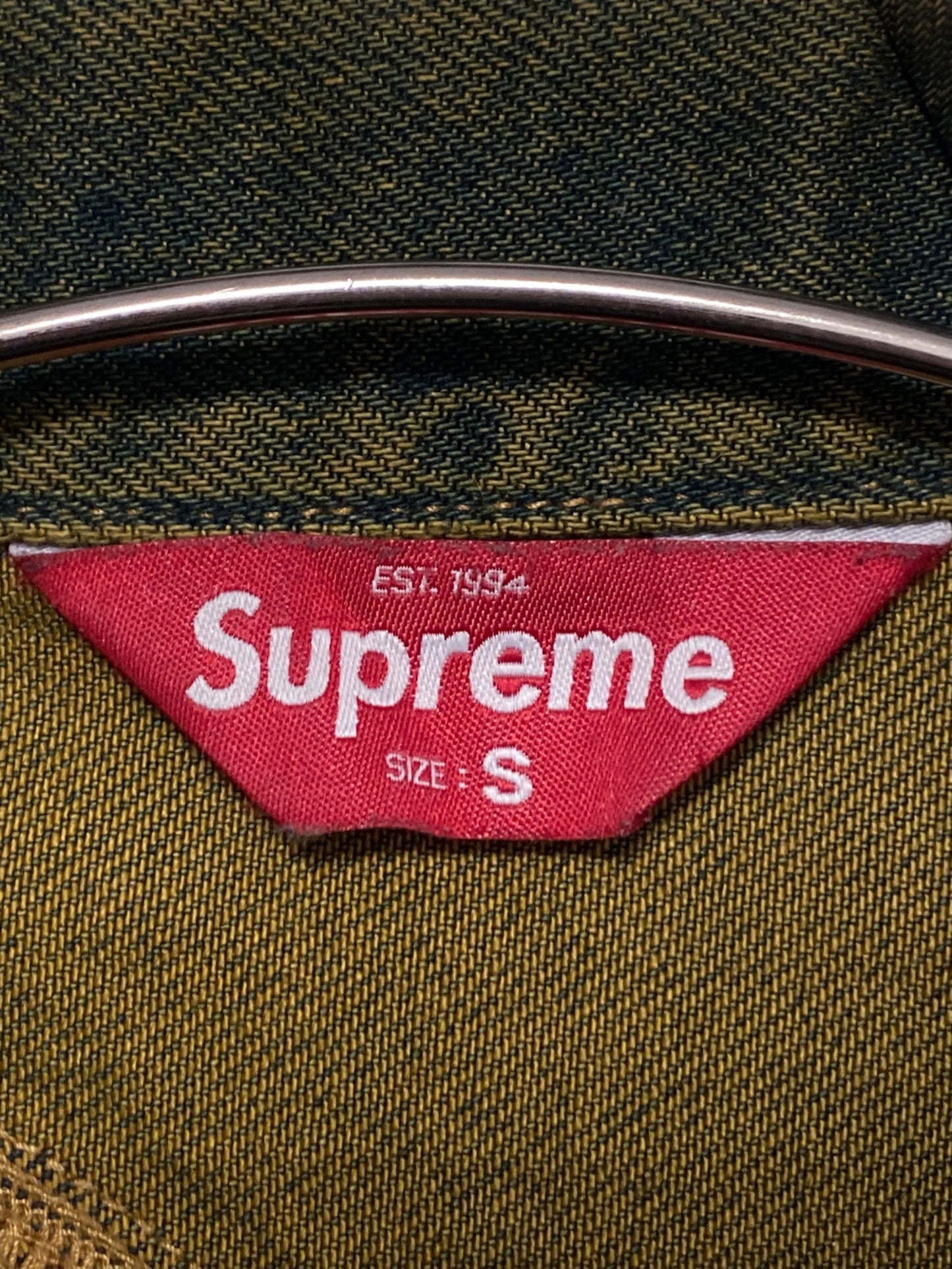 [Pre-owned] SUPREME S Logo Denim Trucker Jacket