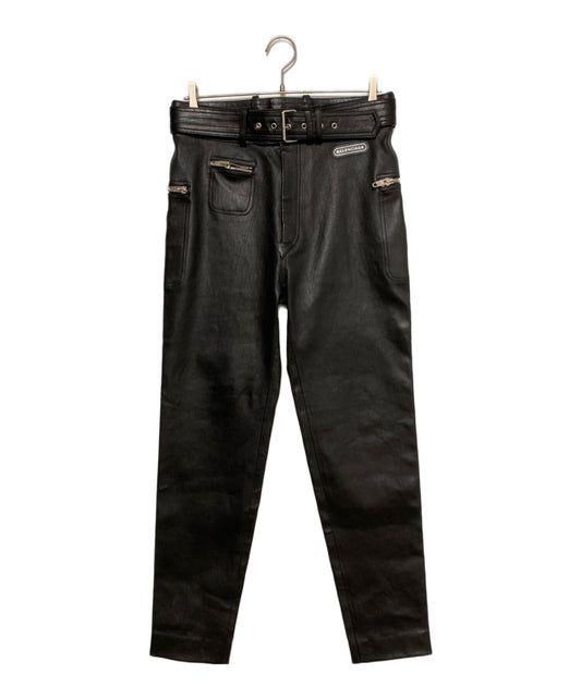 [Pre-owned] BALENCIAGA Leather biker pants 470171 TVH05