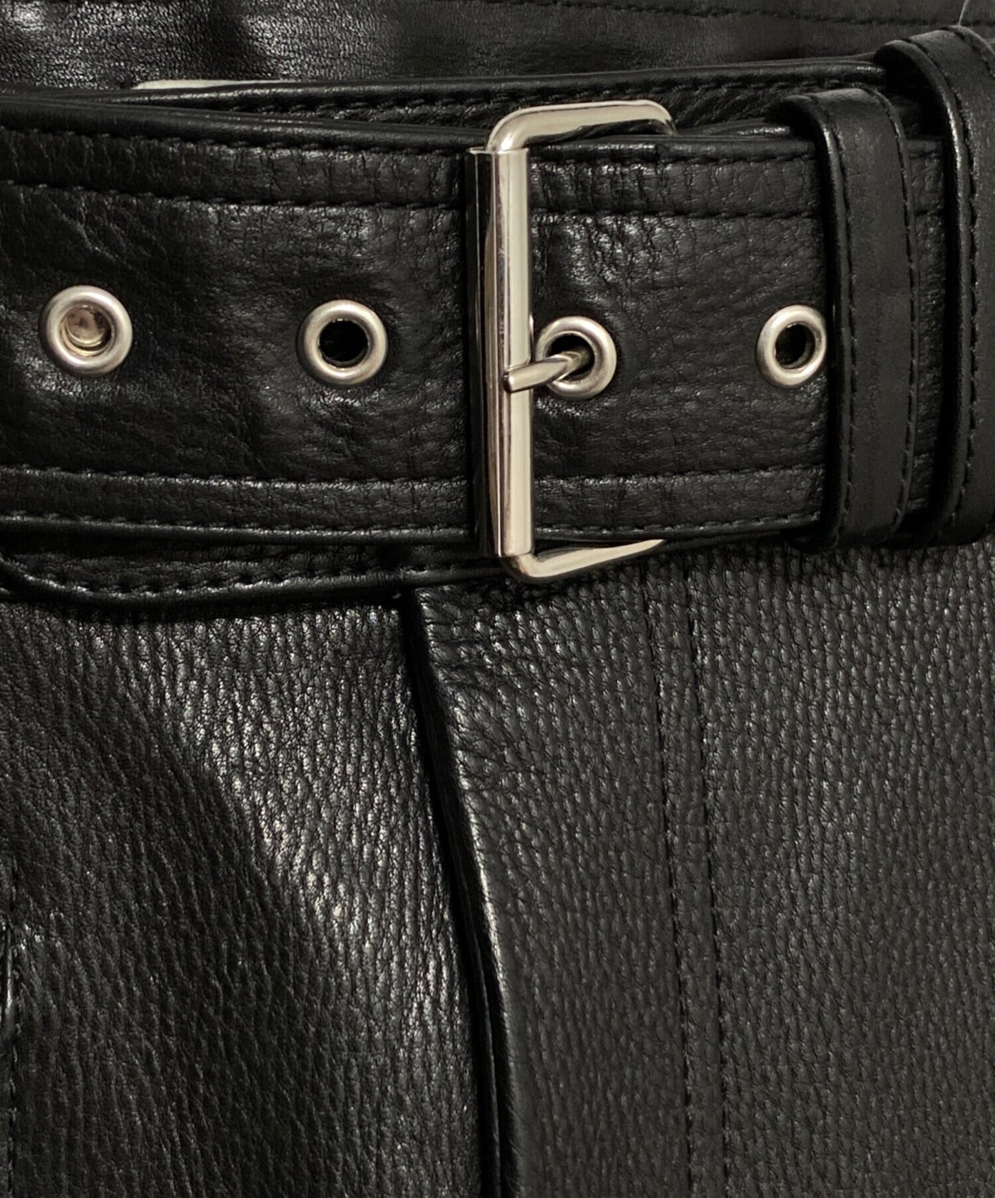 [Pre-owned] BALENCIAGA Leather biker pants 470171 TVH05