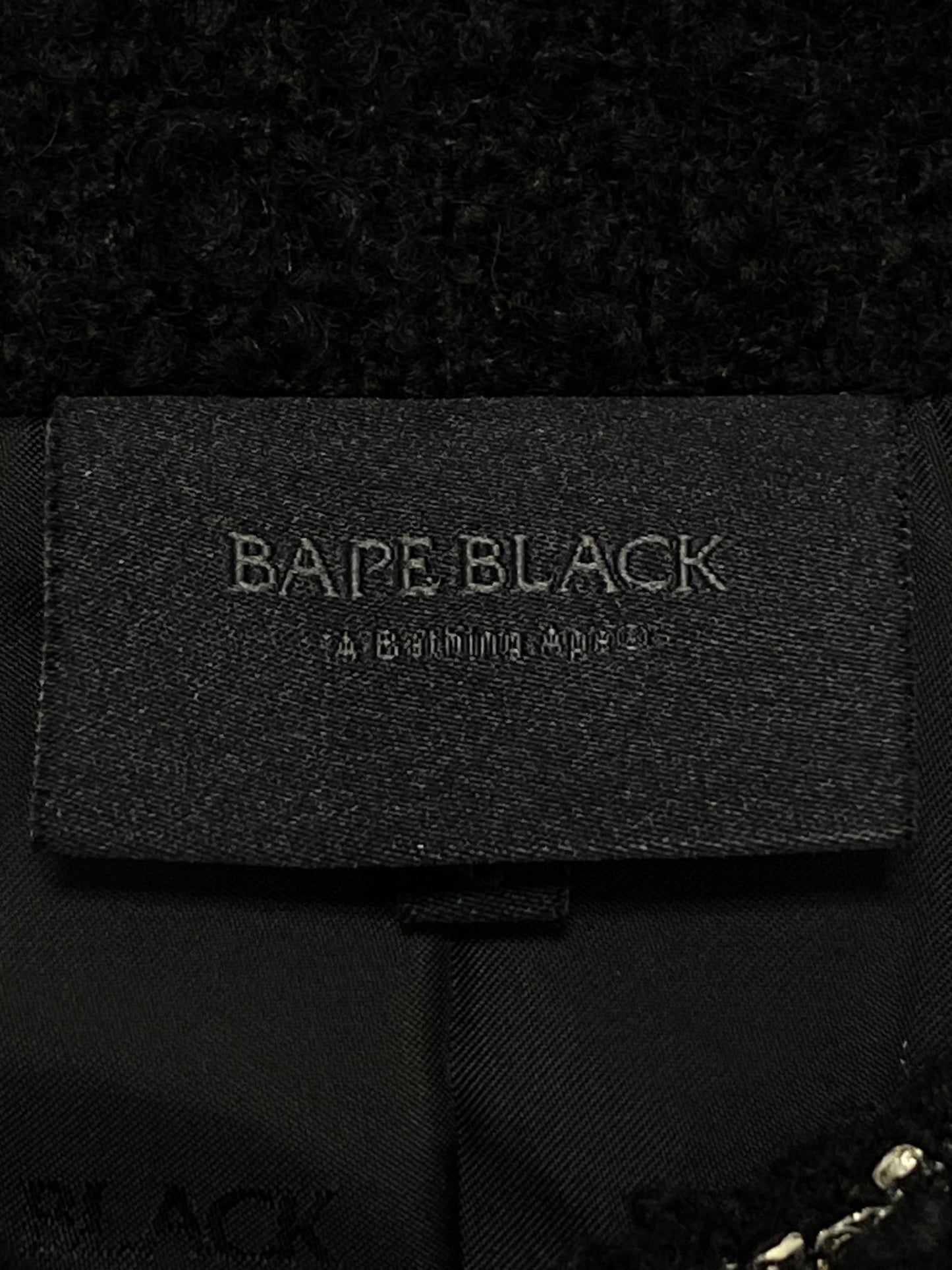 [Pre-owned] A BATHING APE COLLARLESS TWEED JACKET BBKJKM142302N