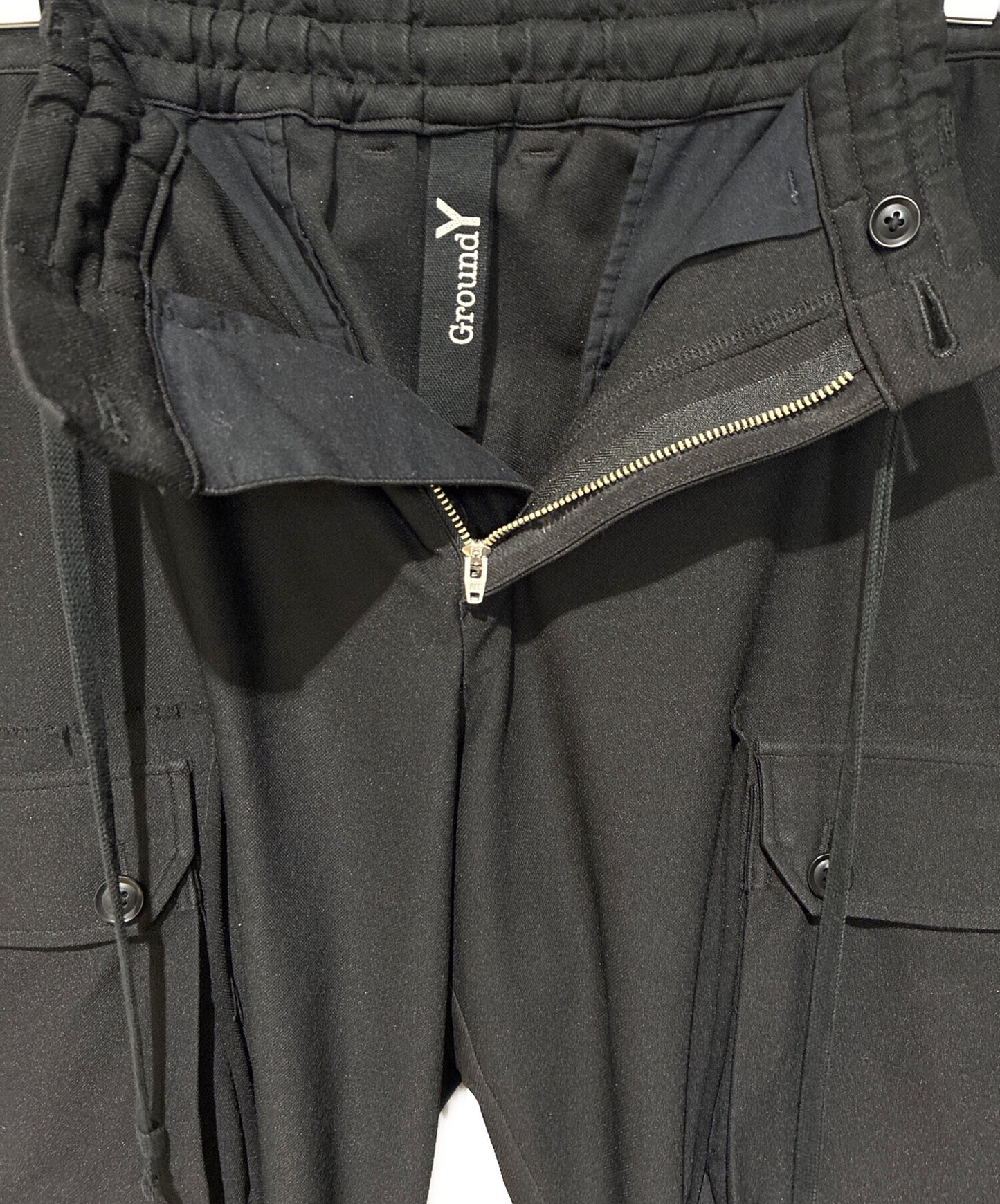 [Pre-owned] GROUND Y Jersey Twill Military Cargo Pants GN-P09-901