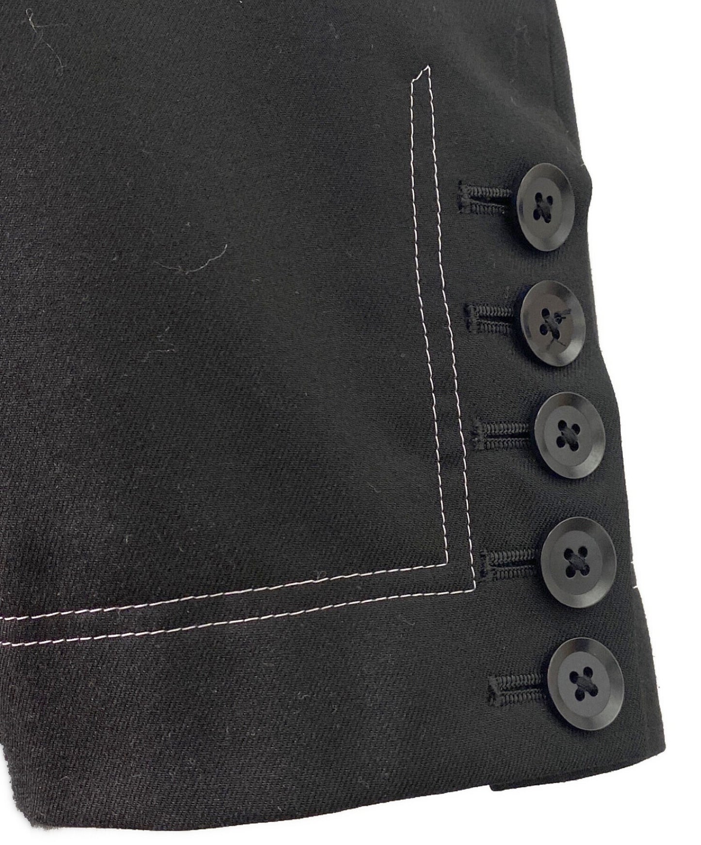 [Pre-owned] GROUND Y No collar stitch design long jacket GZ-J01-100