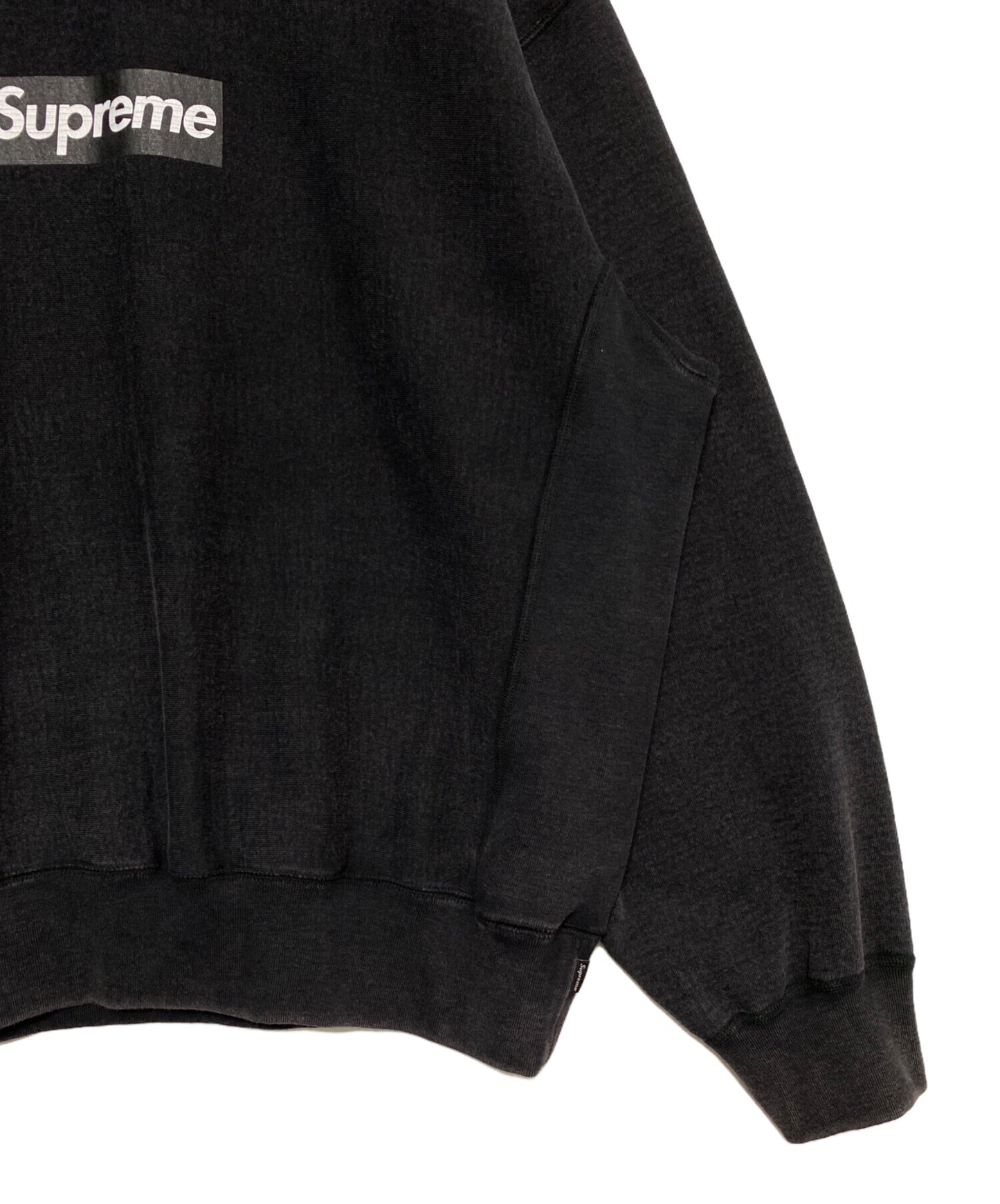 [Pre-owned] SUPREME Washed Box Logo Crewneck