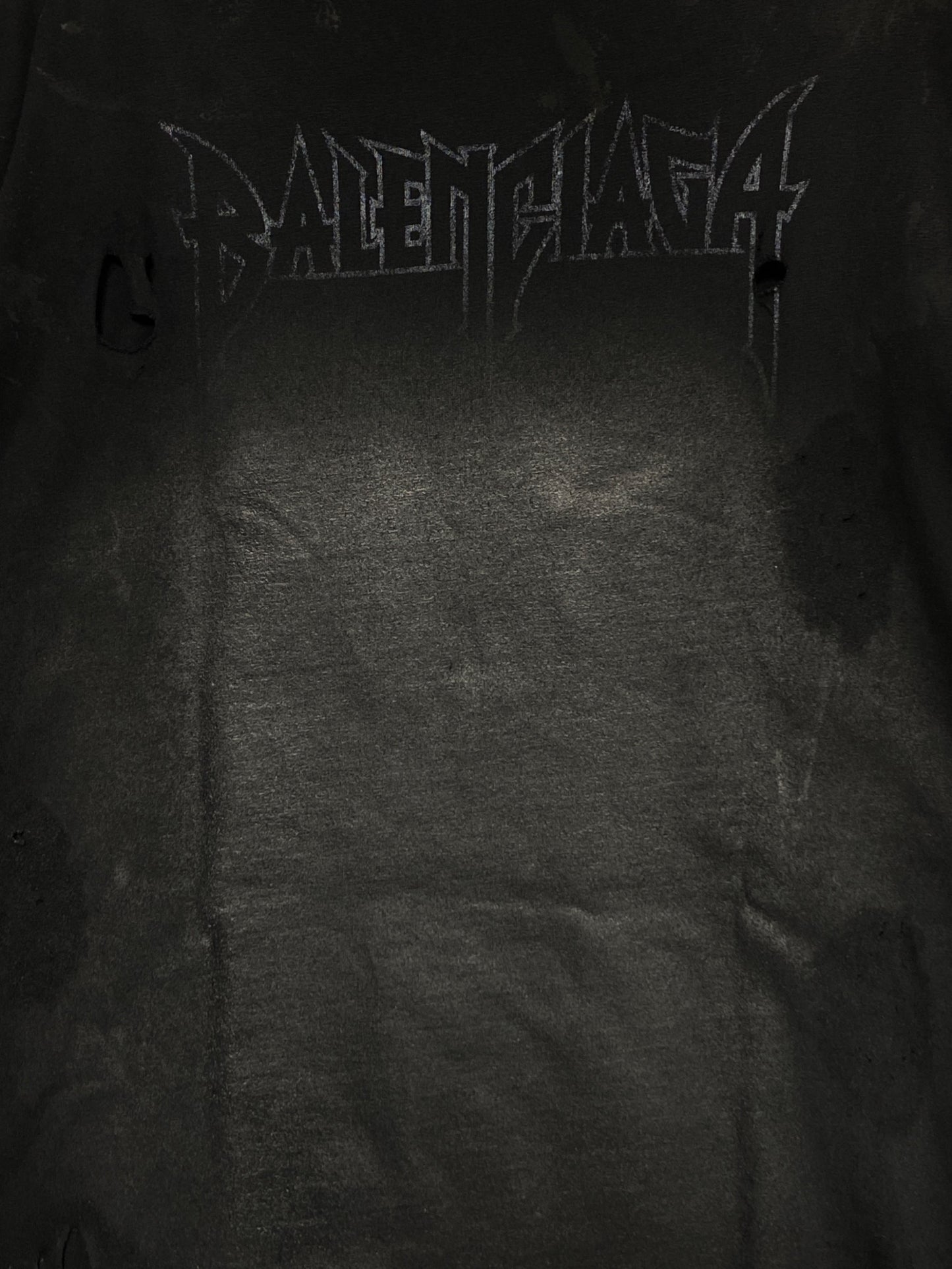 [Pre-owned] BALENCIAGA Paris Moon Oversized Tee 739023 TOVE4