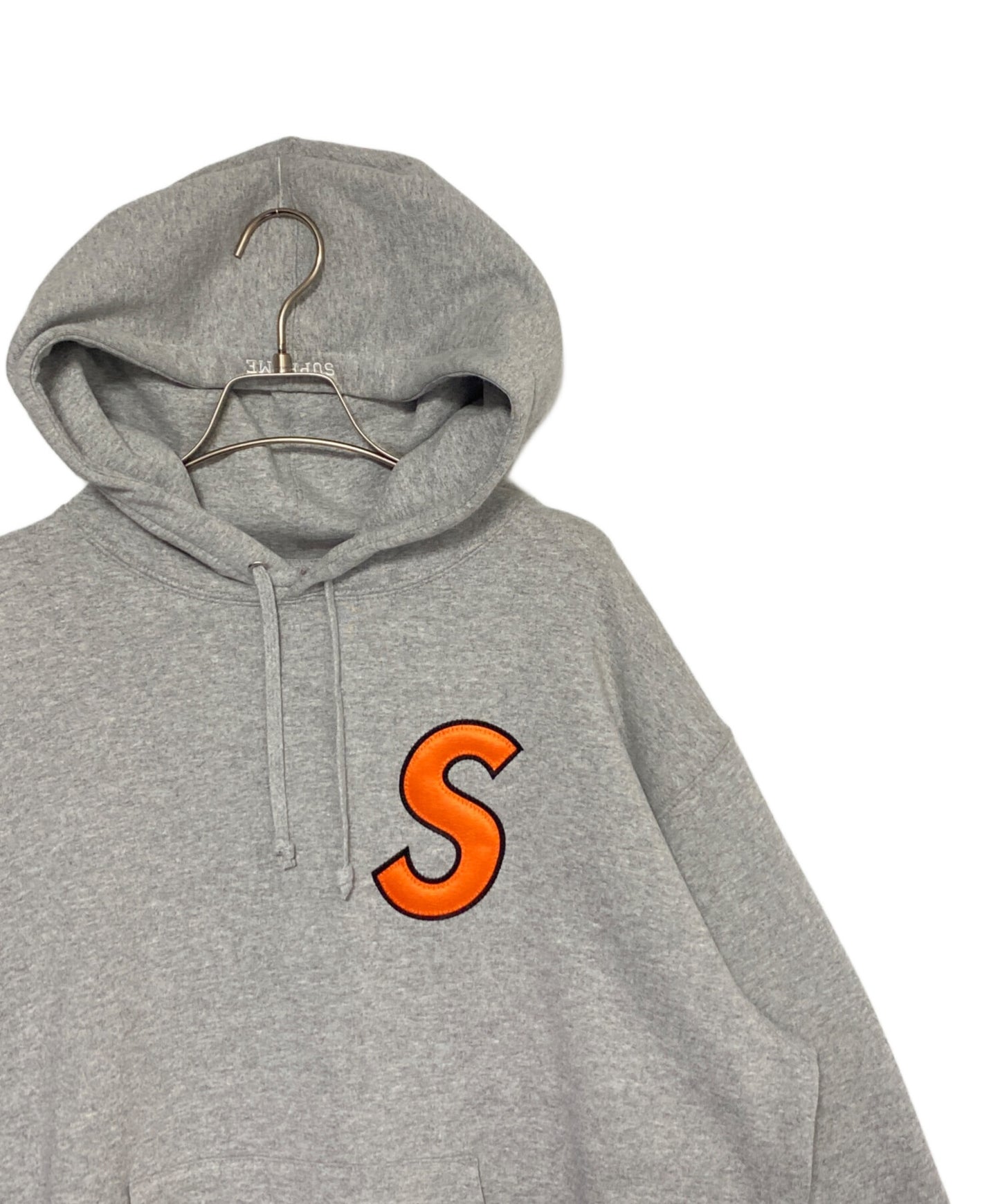 [Pre-owned] SUPREME S Logo Hooded Sweatshirt Heather