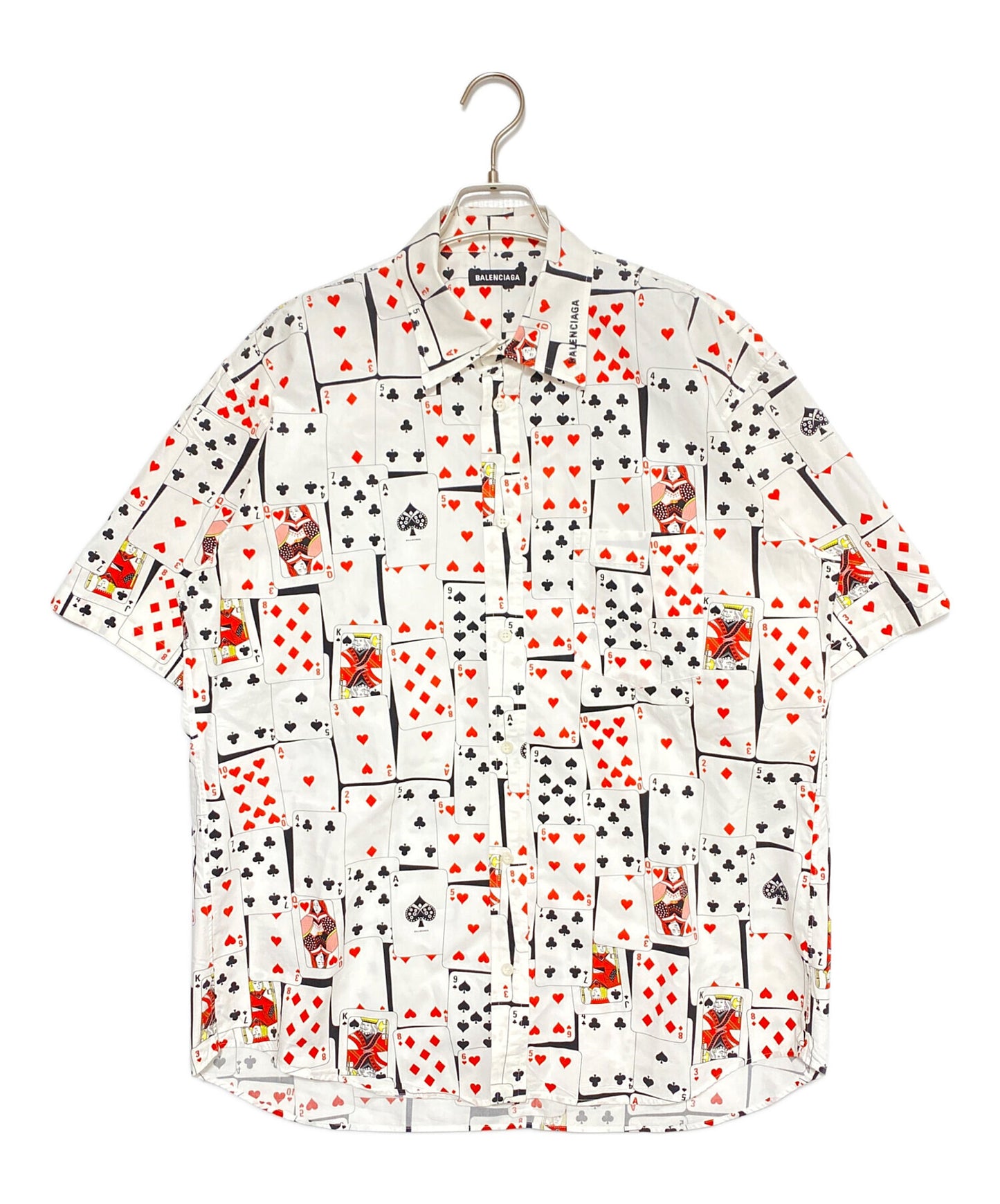 [Pre-owned] BALENCIAGA Trump Pattern Oversized Short-Sleeved Shirt 571445 TEL46