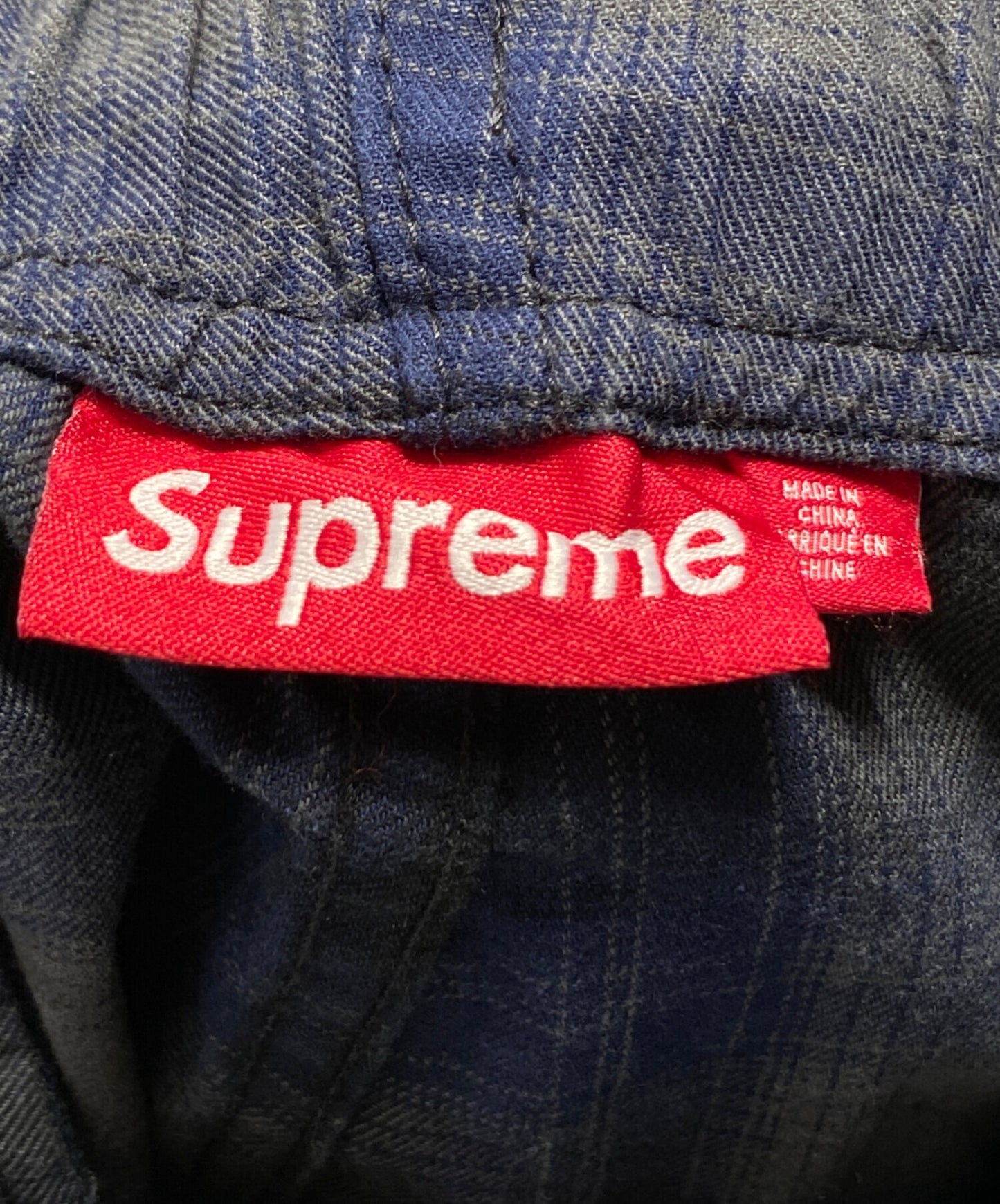 [Pre-owned] SUPREME Shadow Plaid Cargo Short