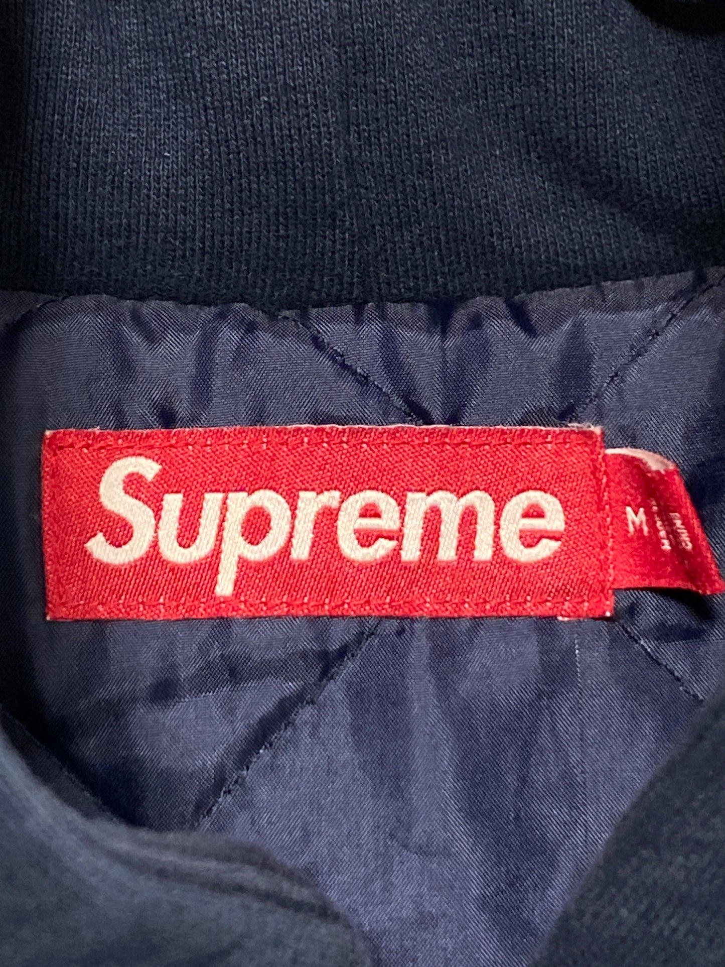 [Pre-owned] SUPREME Patches Hooded Zip Up Shirt