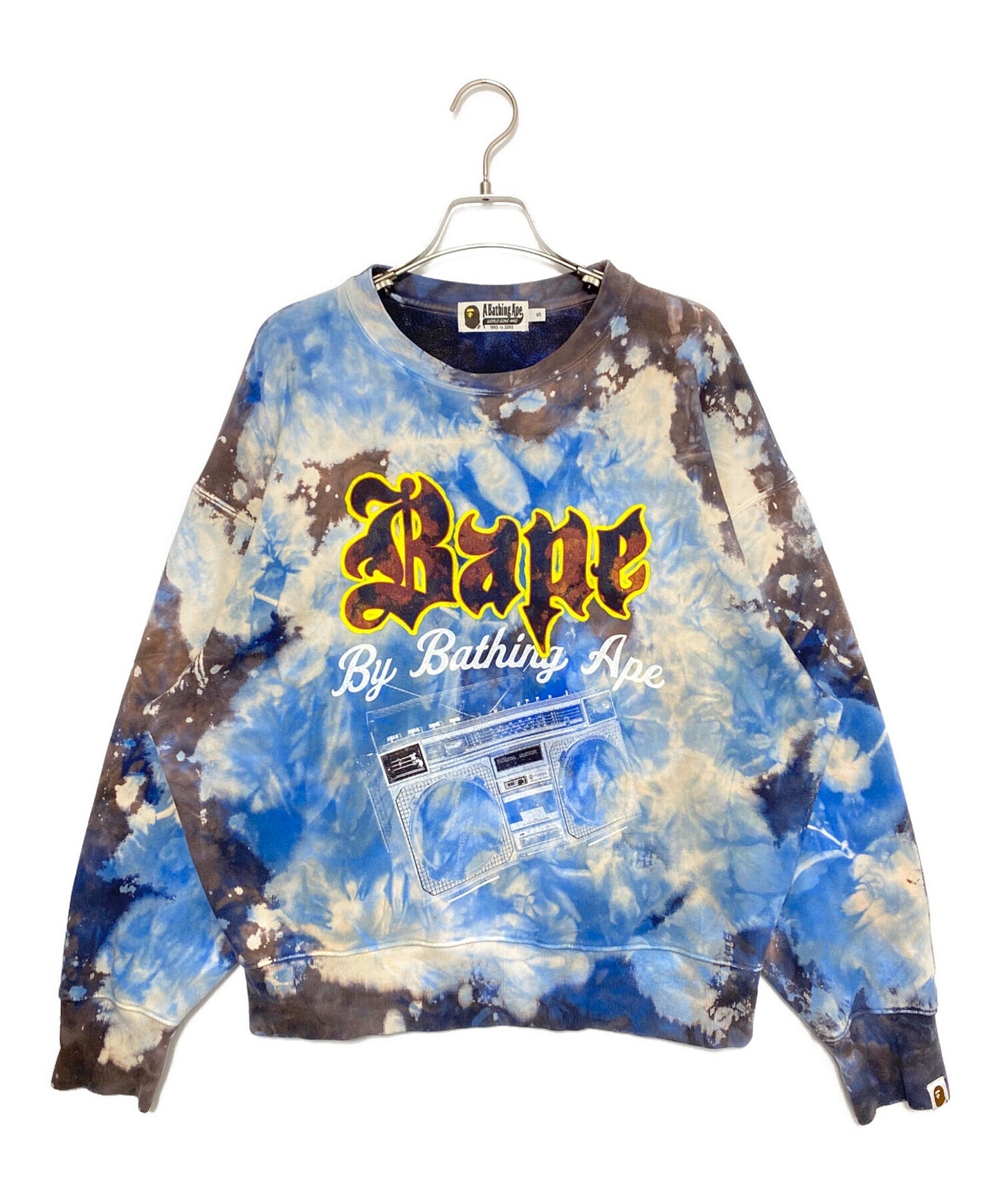 [Pre-owned] A BATHING APE HEADS SHOW tie-dye raised sweatshirt 001SWJ801011M