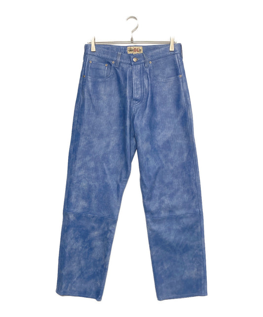 [Pre-owned] stussy BIG OL'JEAN STONEWASHED LEATHER ( Big Ol' Jeans Stonewashed Leather ) 116651