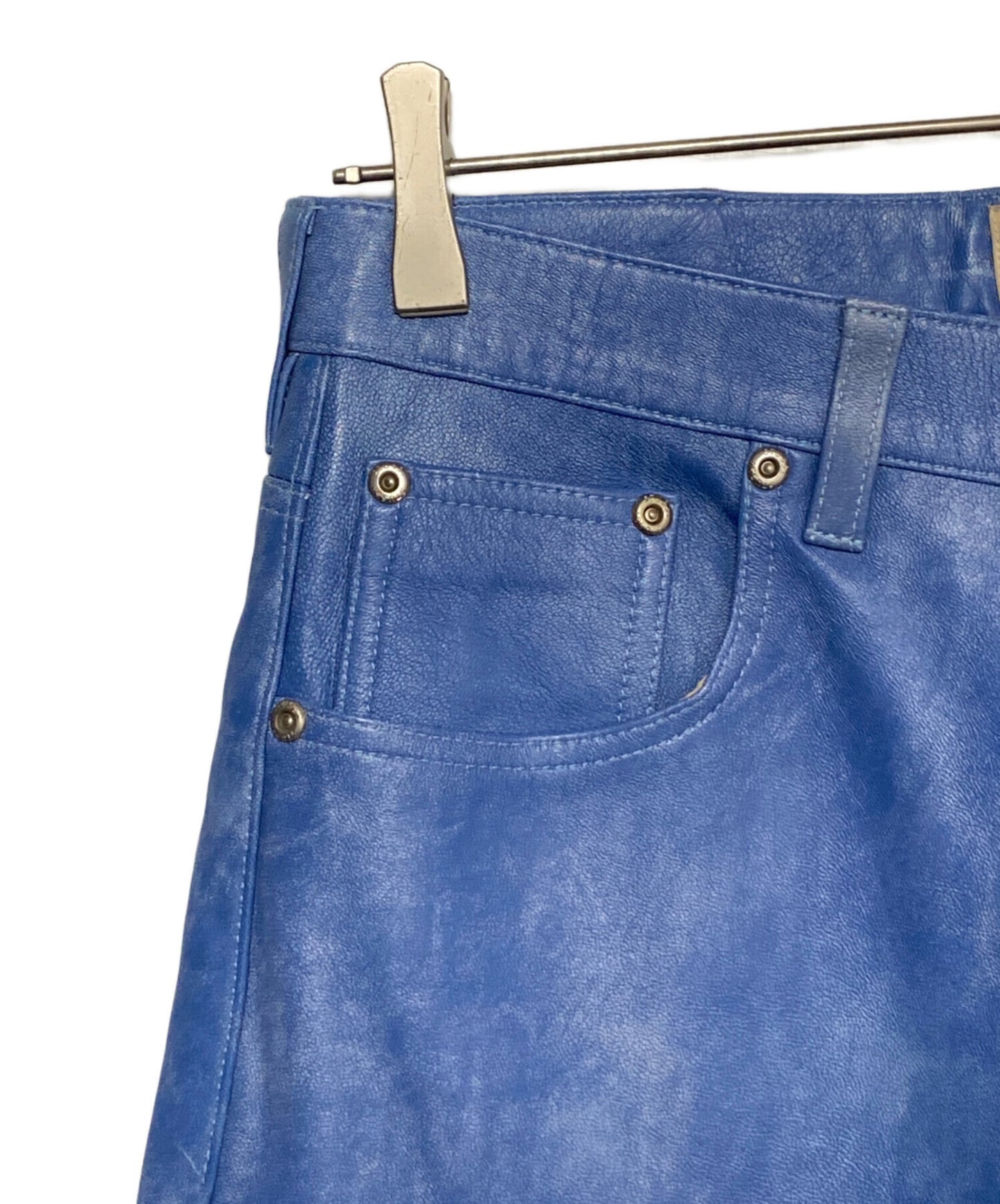 [Pre-owned] stussy BIG OL'JEAN STONEWASHED LEATHER ( Big Ol' Jeans Stonewashed Leather ) 116651