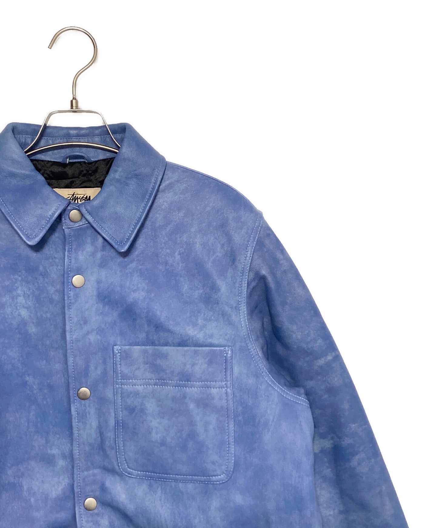 [Pre-owned] stussy LEATHER OVERSHIRT ( Leather Overshirt ) 1110314