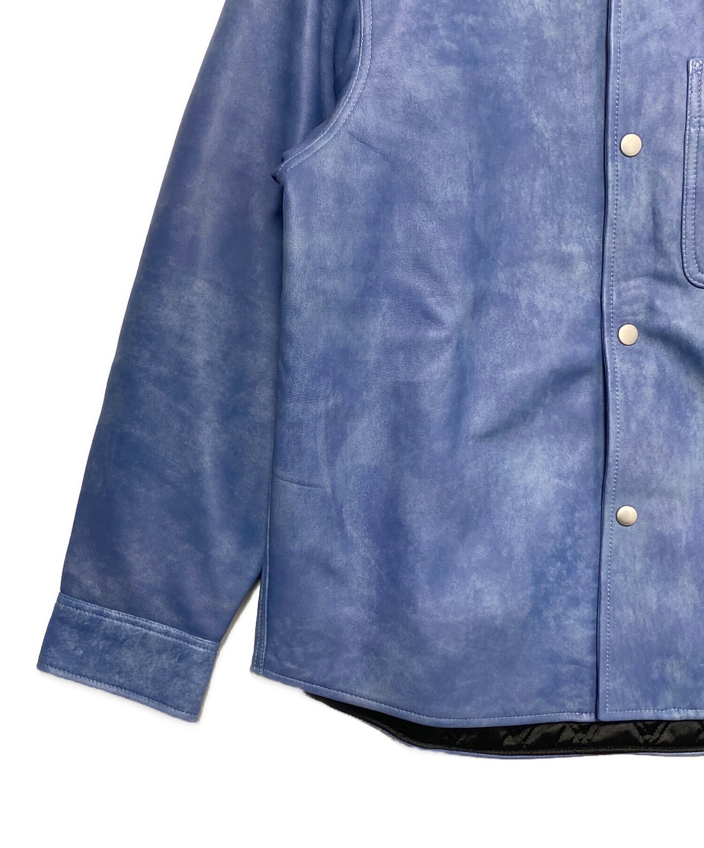 [Pre-owned] stussy LEATHER OVERSHIRT ( Leather Overshirt ) 1110314