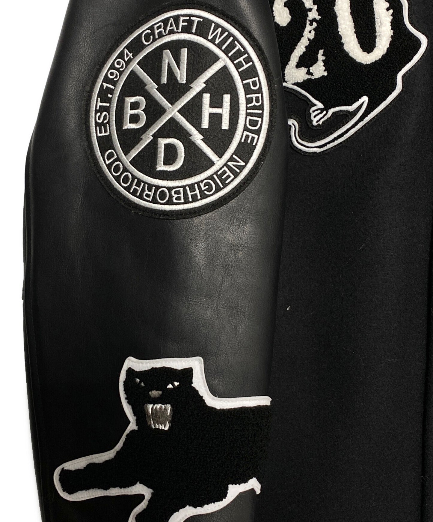 [Pre-owned] NEIGHBORHOOD Melton Combination Jacket 25' SP J-0102