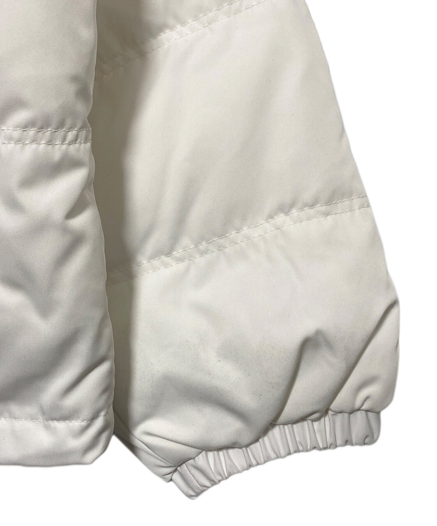 [Pre-owned] SUPREME Leather Yoke Puffer Jacket