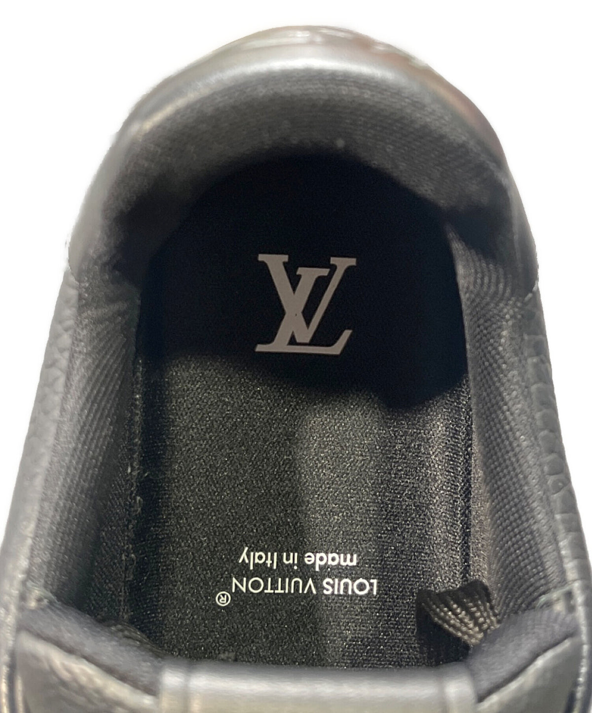 [Pre-owned] LOUIS VUITTON Calfskin Monogram Eclipse Mens LV Trainer Sneakers