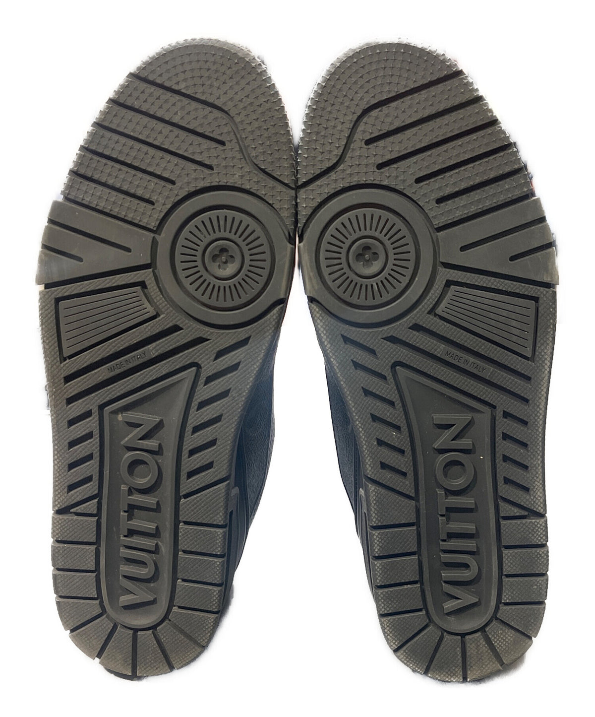 [Pre-owned] LOUIS VUITTON Calfskin Monogram Eclipse Mens LV Trainer Sneakers
