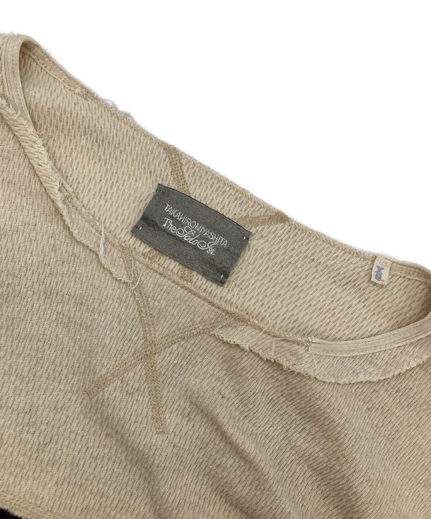 [Pre-owned] TAKAHIROMIYASHITA TheSoloIst. Linen Thermal Striped Cut and Sew