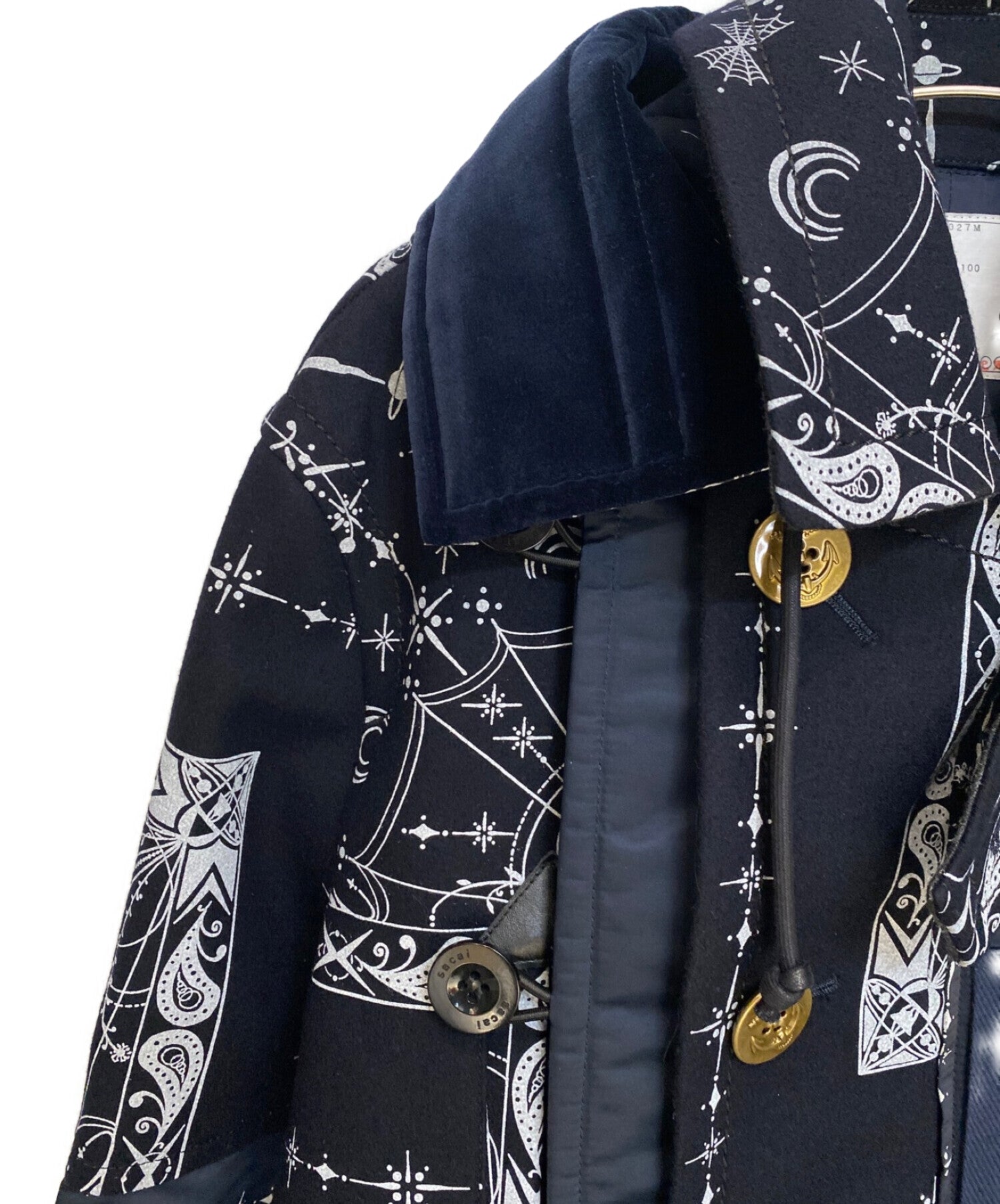 sacai Dr.Woo Bandana Print Coat 20-02327M