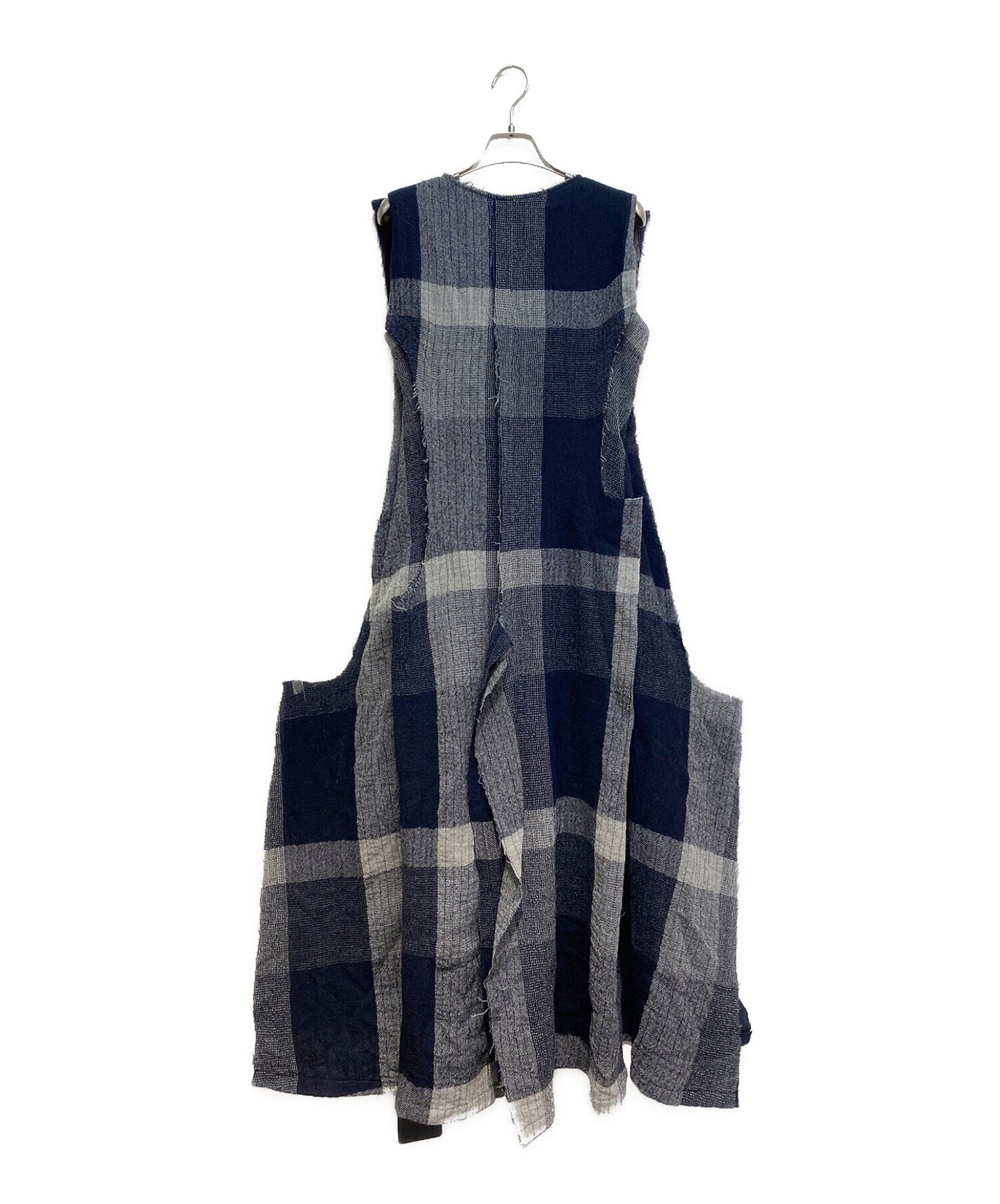 [Pre-owned] LIMI feu 23AW PLAID PATTERN DECONSTRUCTED DRESS LJ-D14-128-1