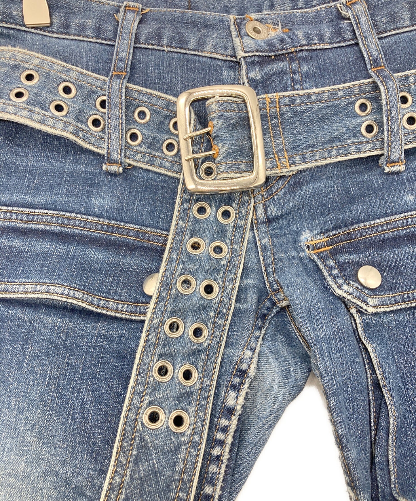 [Pre-owned] Hysteric Glamour Belt design flared denim pants