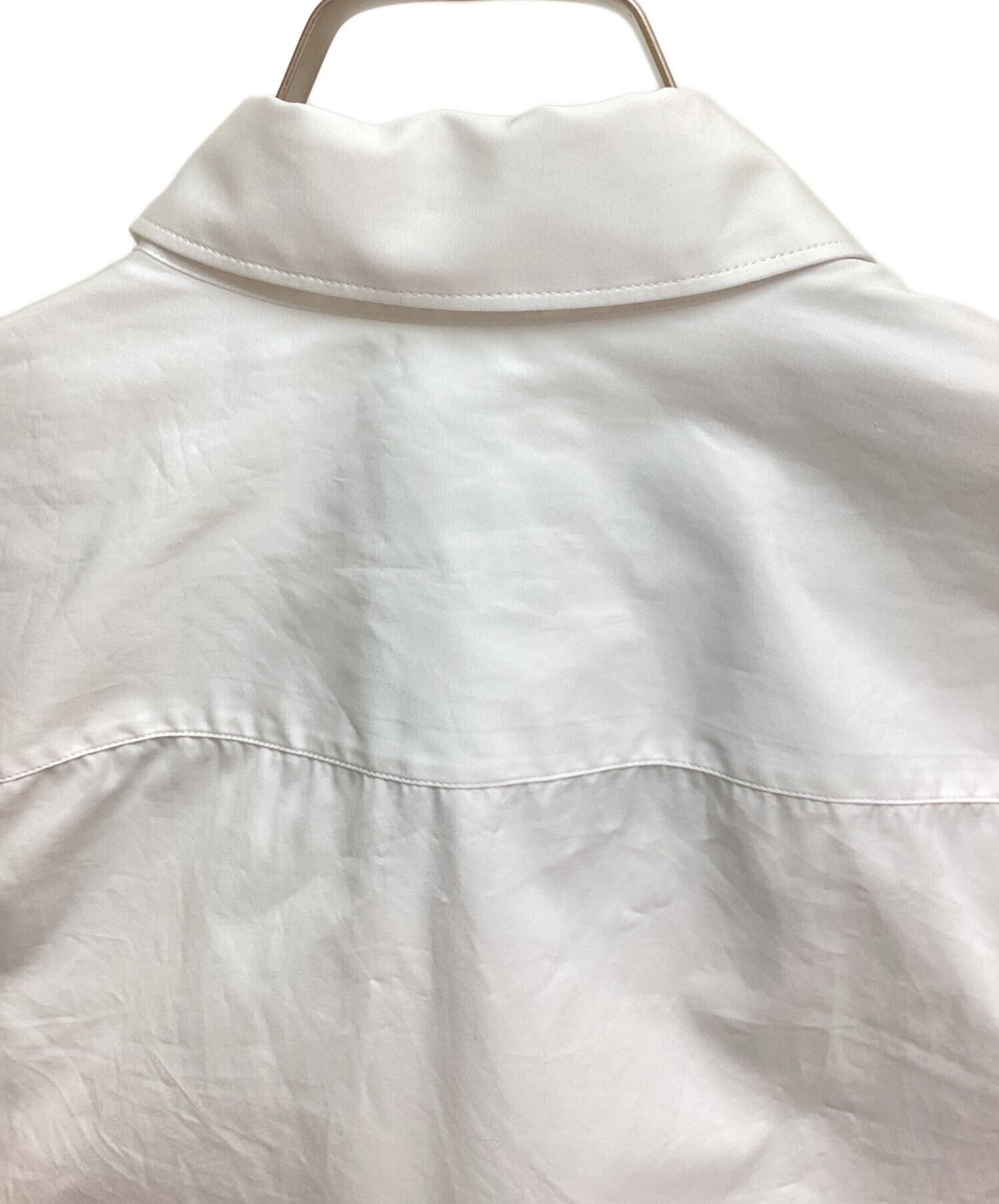 [Pre-owned] PRADA Plain Cotton Logo Luxury Shirts UCS503 S000 1XV2