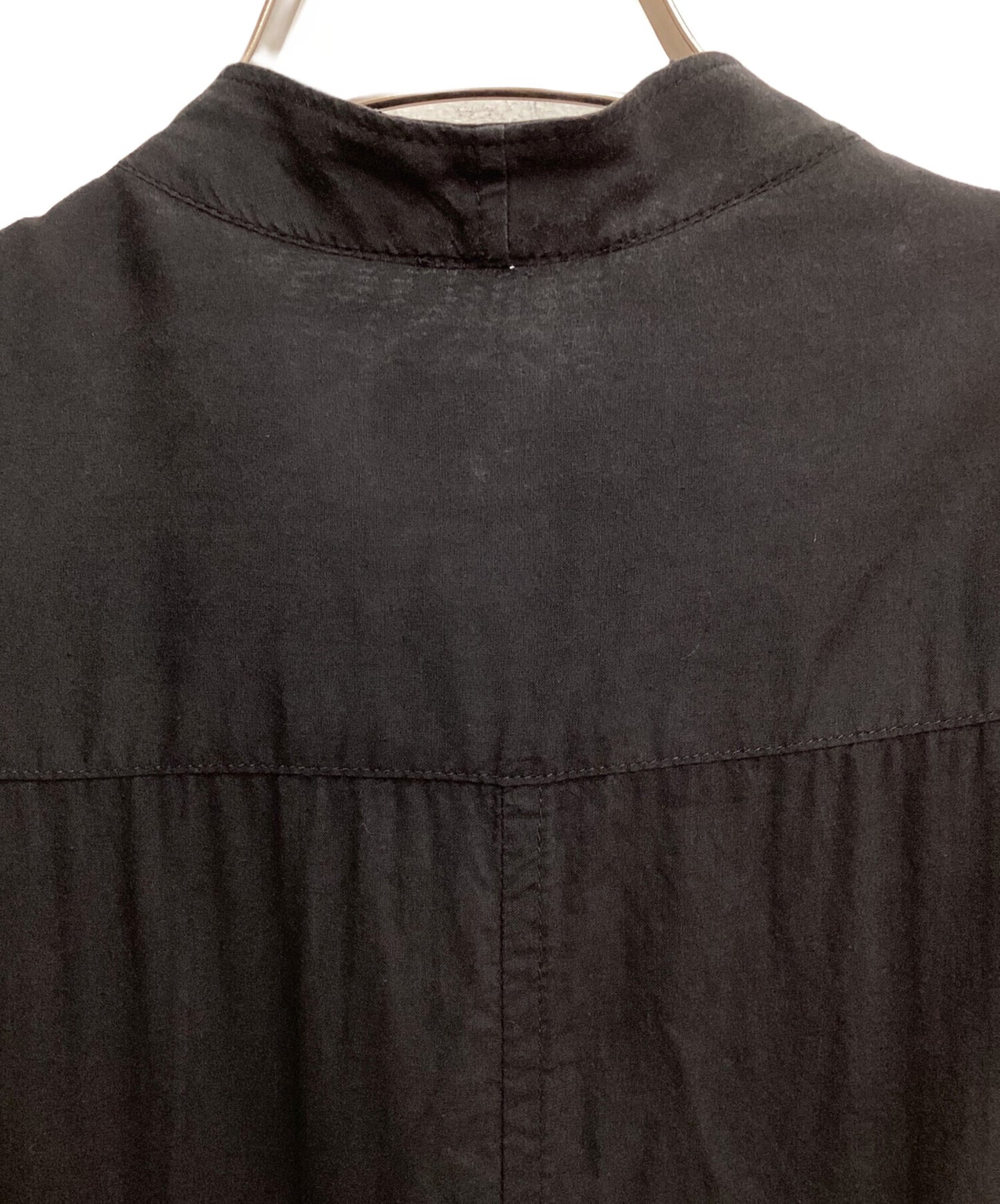 [Pre-owned] Yohji Yamamoto pour homme Tencel blouse with left hem flashed fabric HD-B13-203