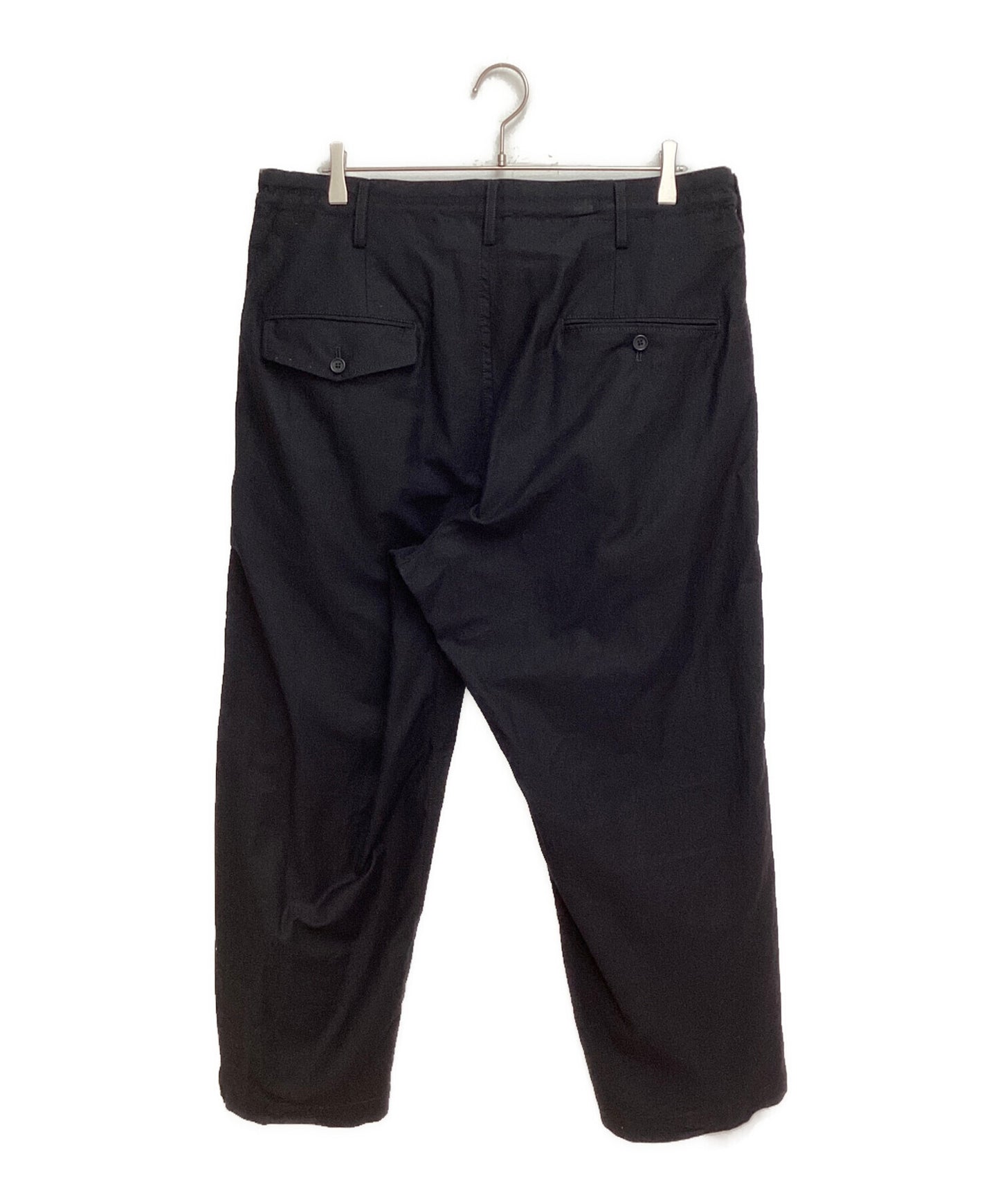 [Pre-owned] Yohji Yamamoto pour homme WIDE TWILL M-FRONT 1 TUCK PANTS HS-P06-002