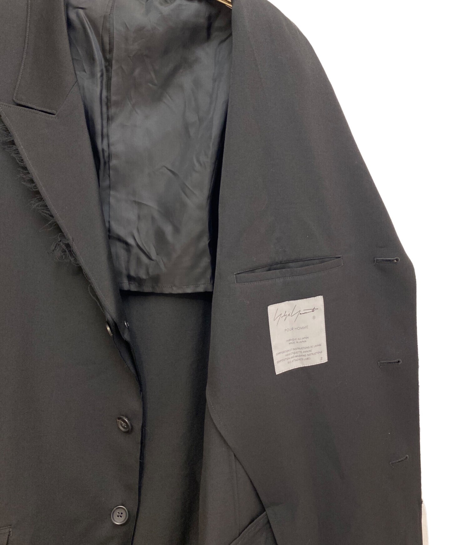 [Pre-owned] Yohji Yamamoto pour homme 23SS GABARDINE W-DOUBLE BODY PEAKED JKA HZ-J27-100