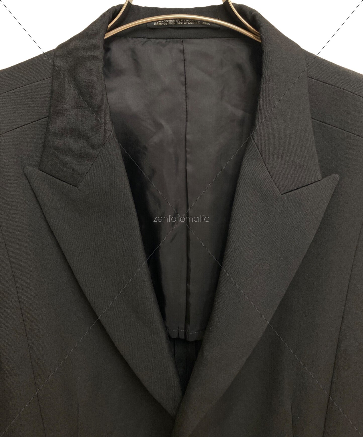 [Pre-owned] Yohji Yamamoto pour homme DUAL FABRIC GABARDINE PEAK LAPEL JACKET HS-J32-100