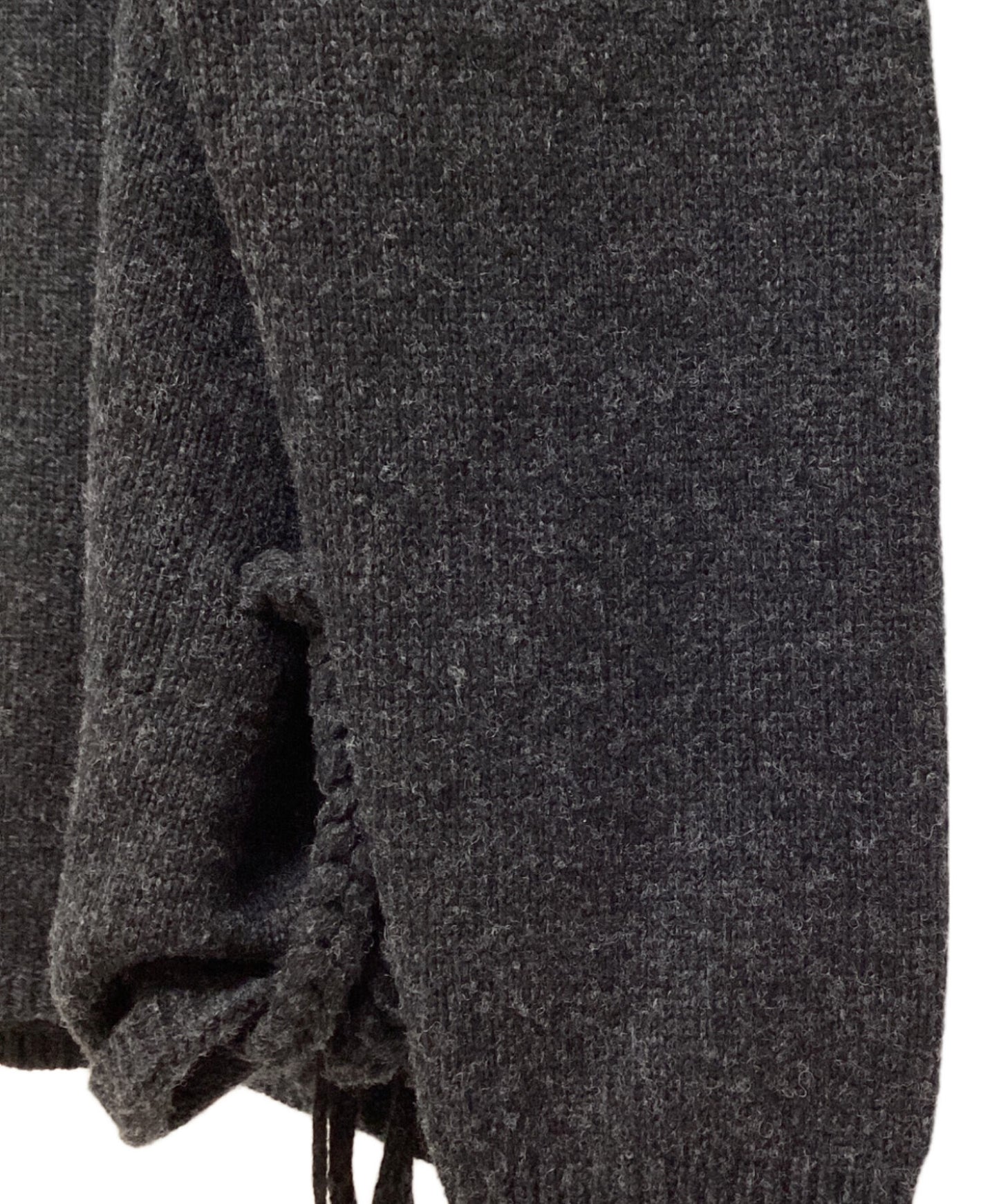 [Pre-owned] Yohji Yamamoto pour homme 23AW SIDE STRING DETAIL CREW NECK KNIT HJ-K05-193