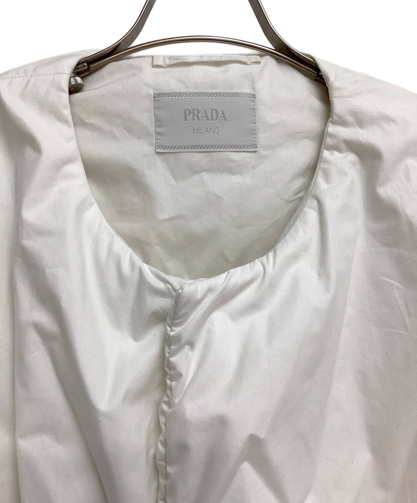 [Pre-owned] PRADA Cropped Cotton Down Blouson SGC376