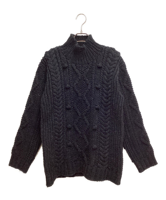 [Pre-owned] Y's HAND-KNITTED ALLAN PATTERN HIGH NECK PULLOVER YX-K97-589