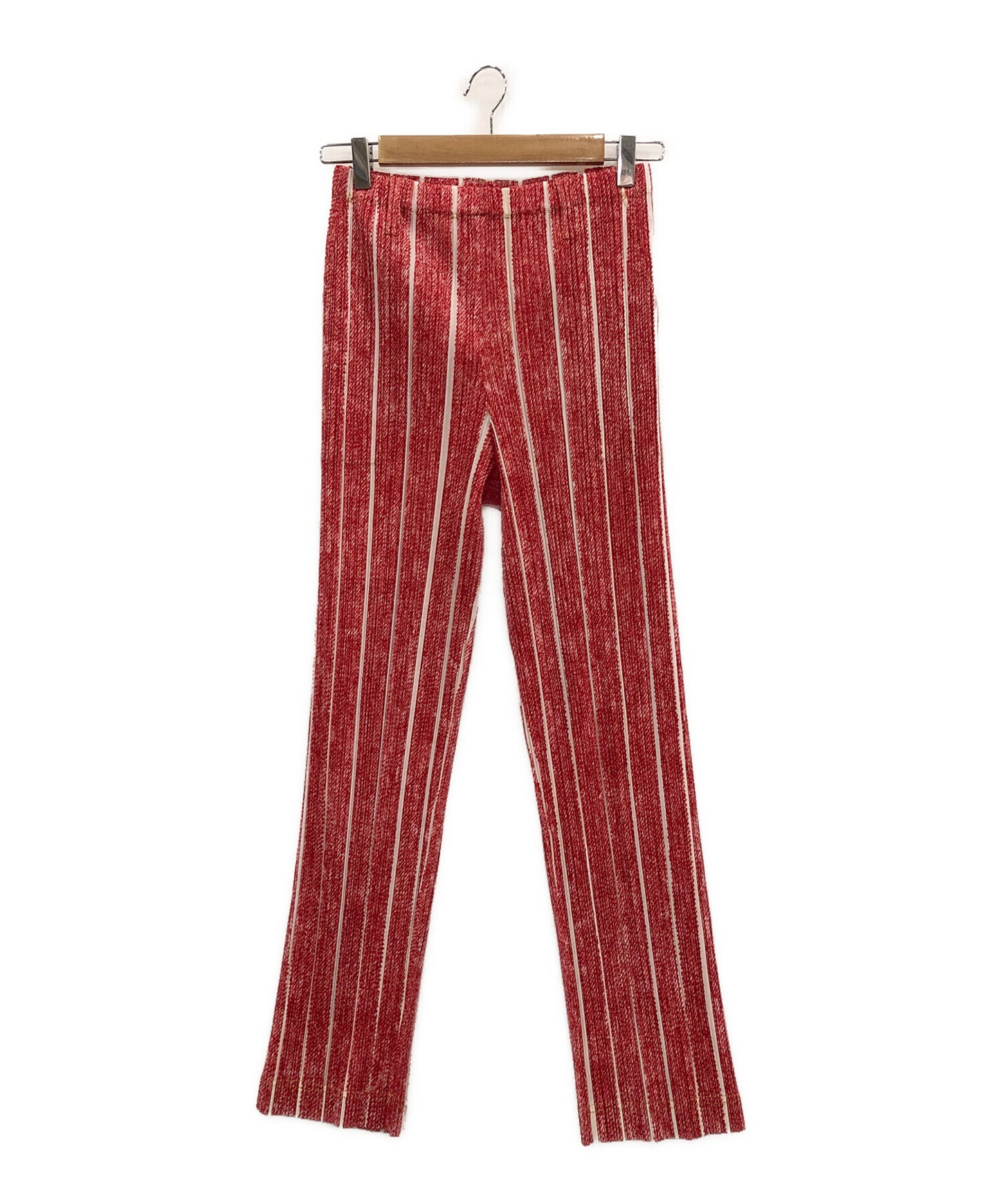 [Pre-owned] PLEATS PLEASE striped pleated pants PP92-JF071