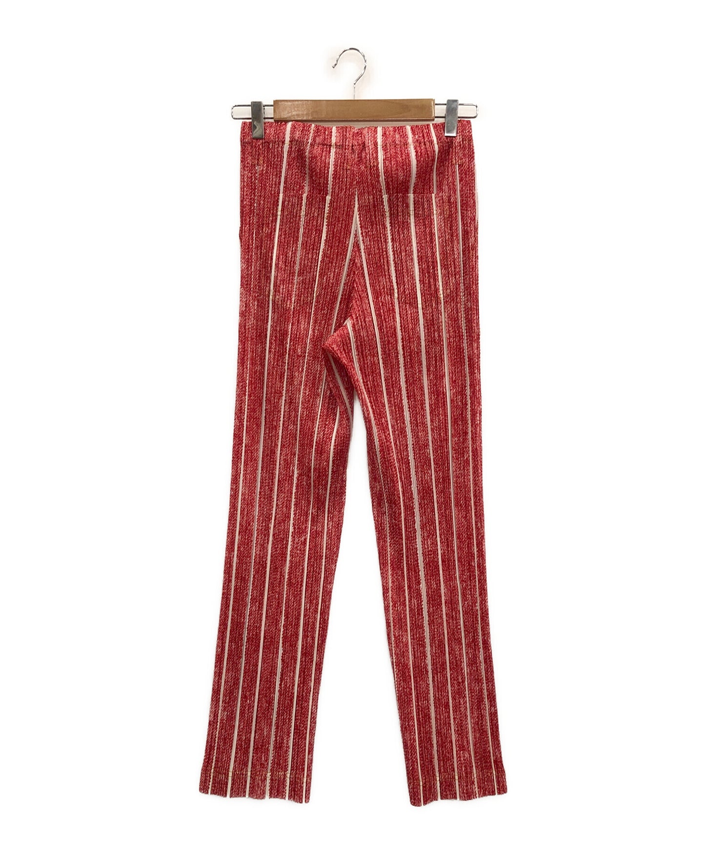 [Pre-owned] PLEATS PLEASE striped pleated pants PP92-JF071