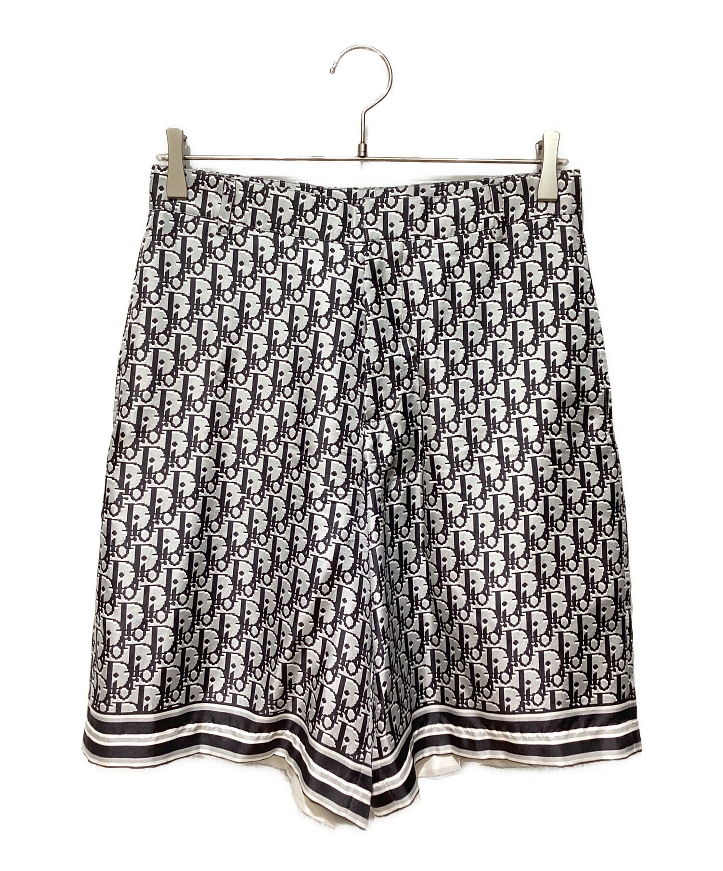 [Pre-owned] Dior 20SS OBLIQUE PIXEL BERMUDA SHORTS / Oblique silk half pants 013C121A4751